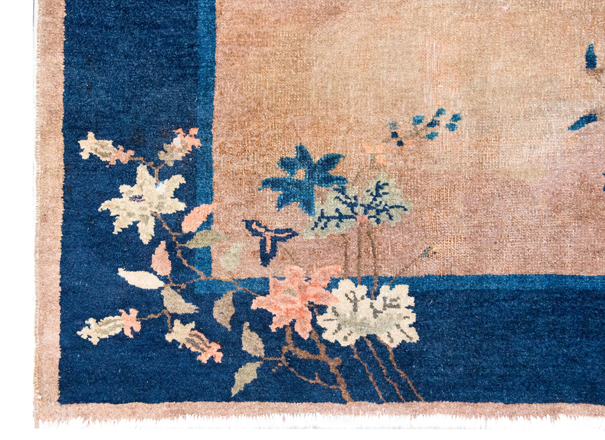 Tapis Art Déco chinois du début du 20ème siècle en vente 4