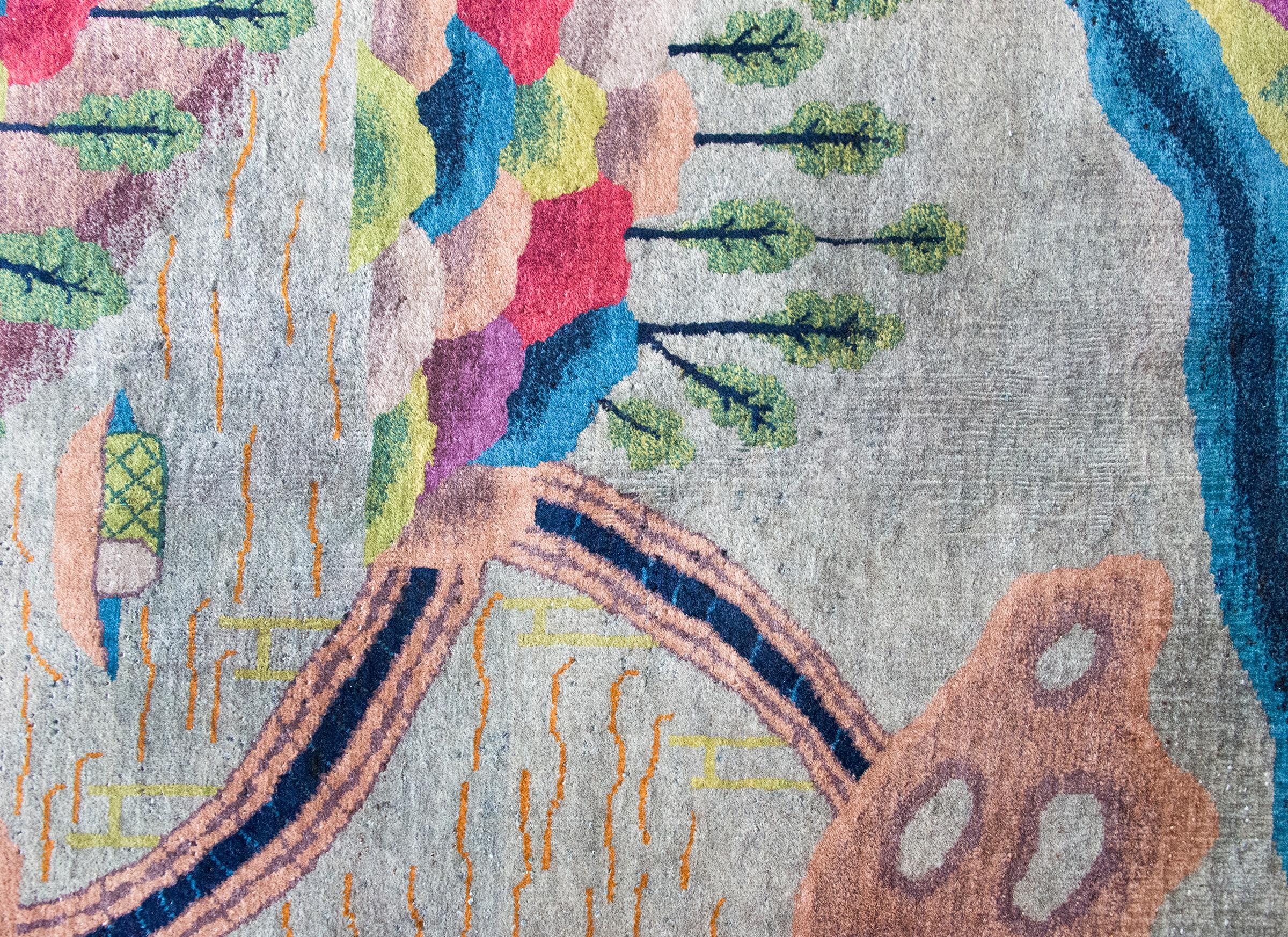 Early 20th Century Chinese Art Deco Rug For Sale 7