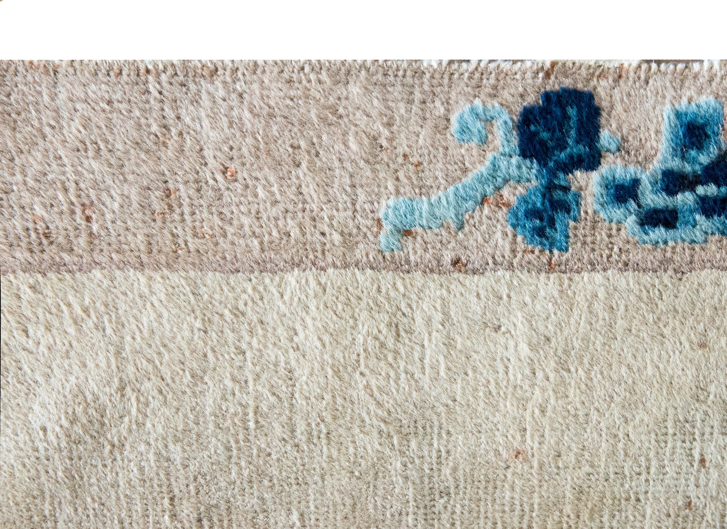 Tapis Art Déco chinois du début du 20ème siècle en vente 4