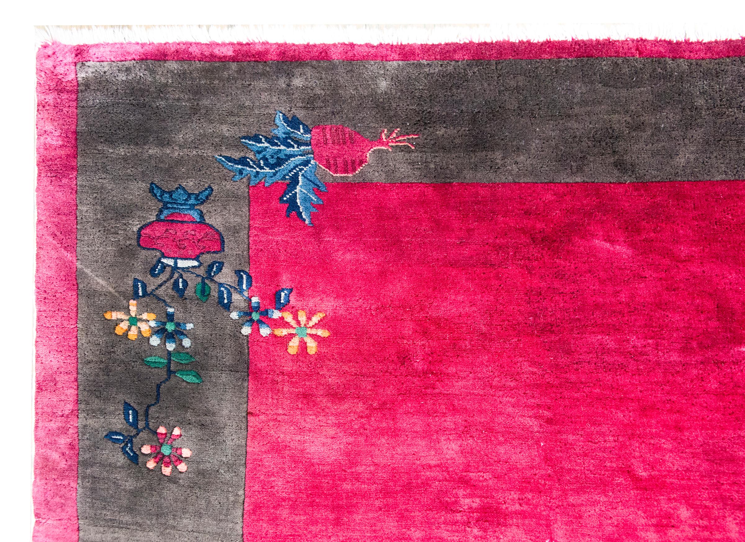 Tapis Art Déco chinois du début du 20ème siècle en vente 5