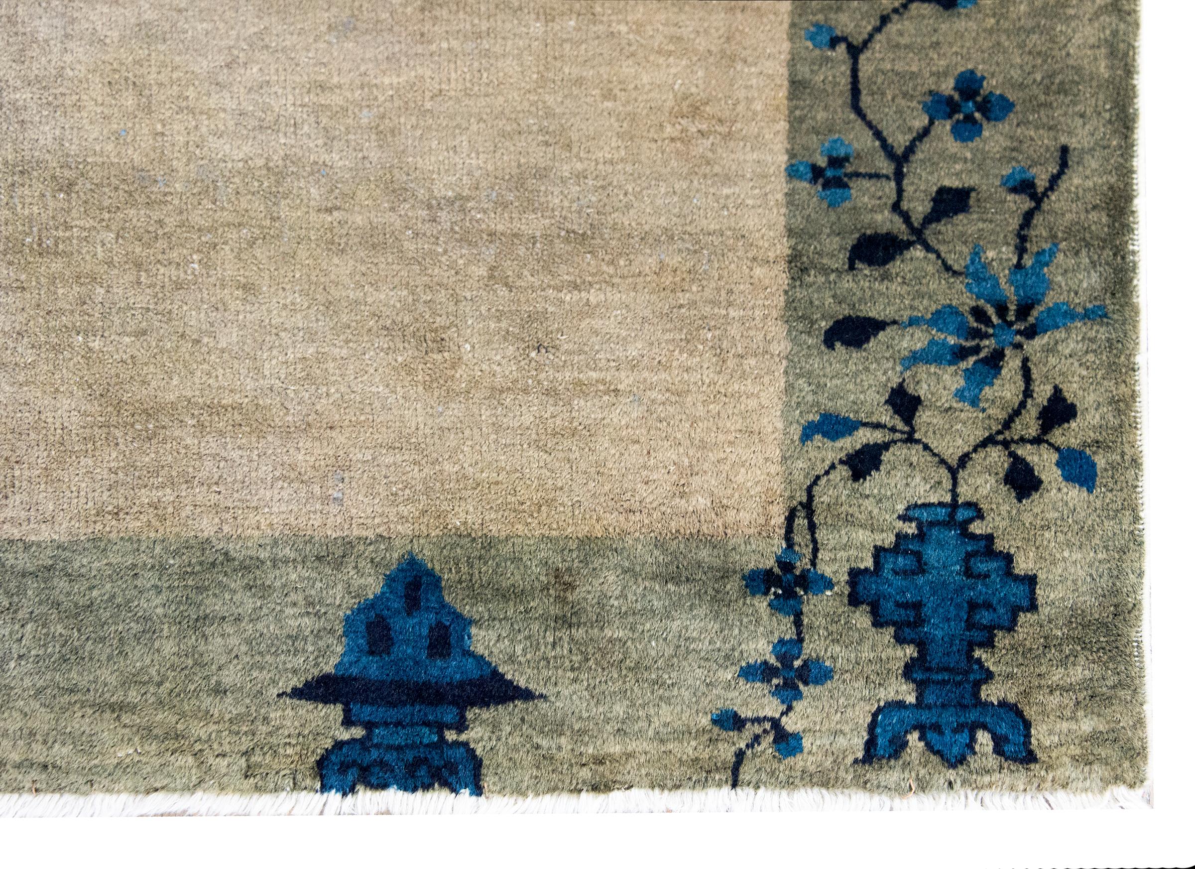 Tapis Art Déco chinois du début du 20ème siècle en vente 5