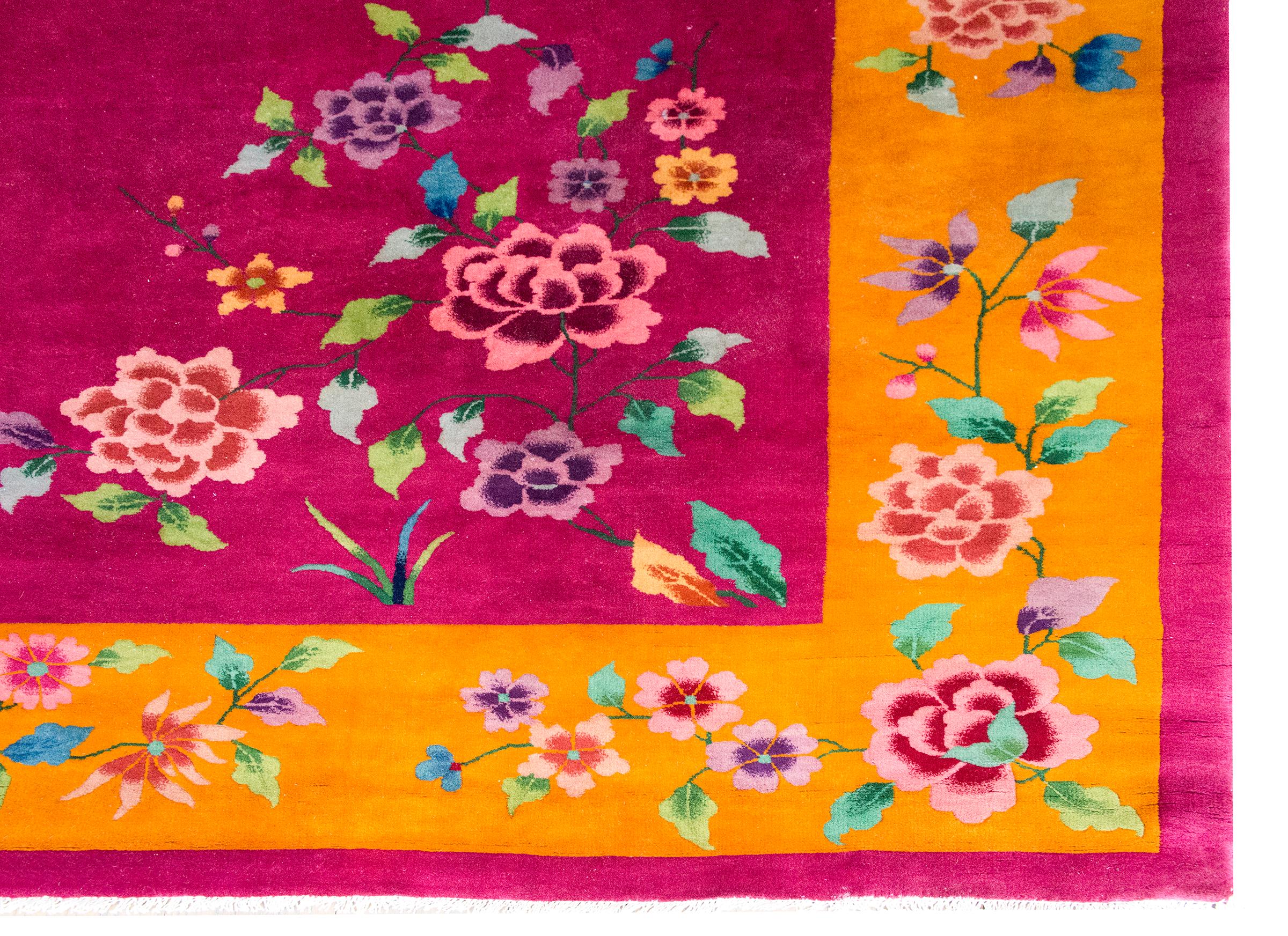 Early 20th Century Chinese Art Deco Rug im Angebot 5