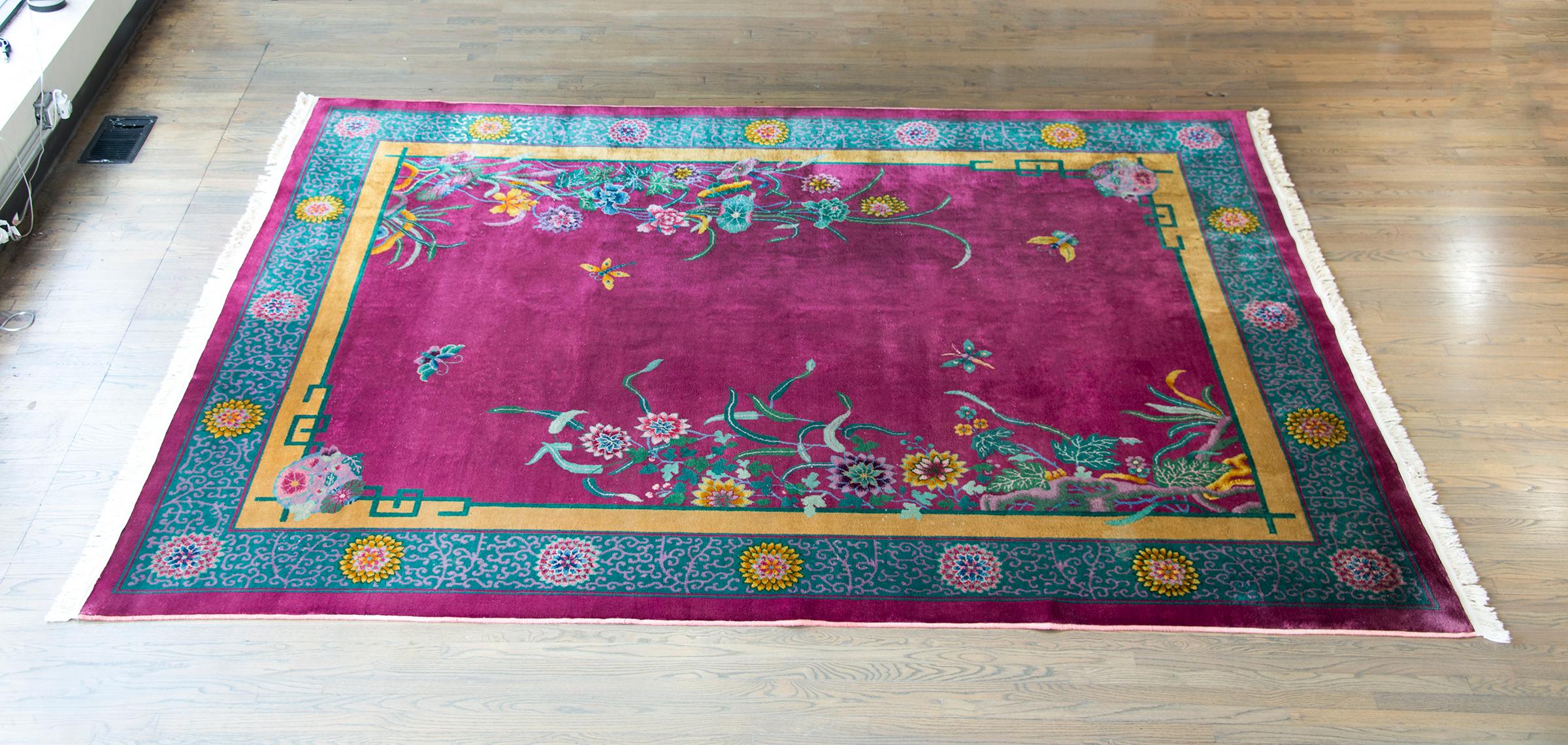 Early 20th Century Chinese Art Deco Rug For Sale 9