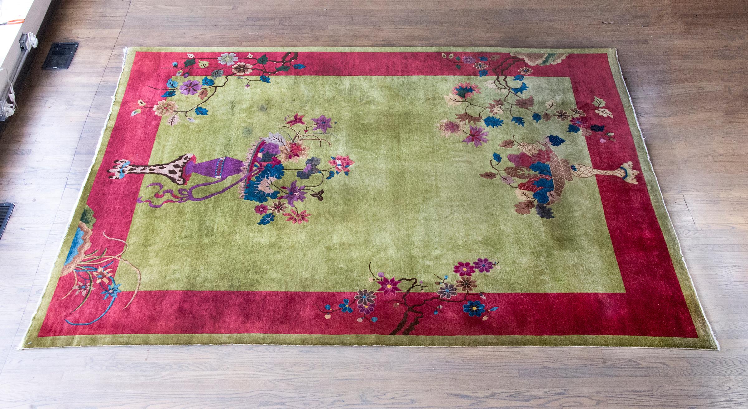Early 20th Century Chinese Art Deco Rug For Sale 9