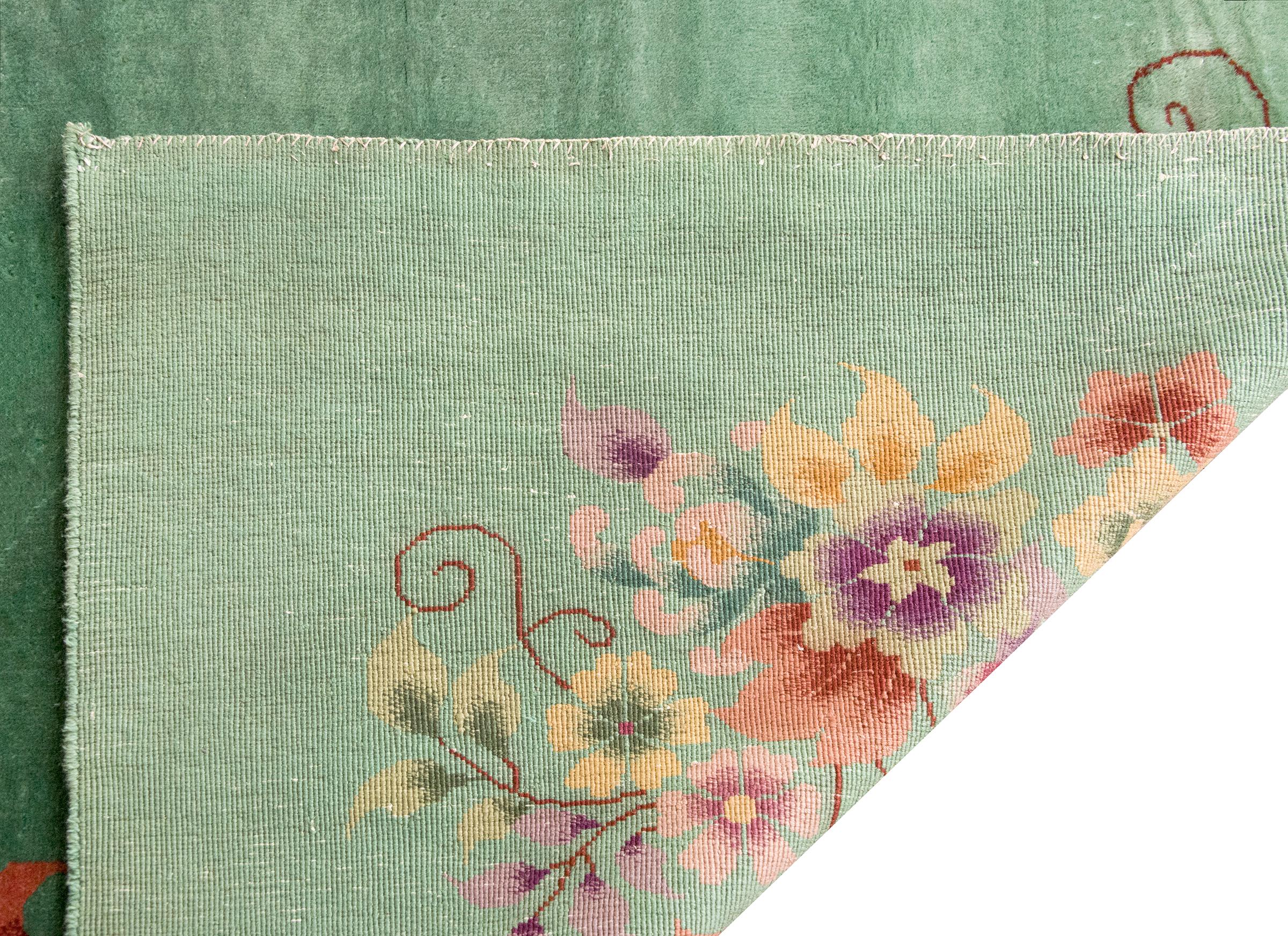 Tapis Art Déco chinois du début du 20ème siècle en vente 6