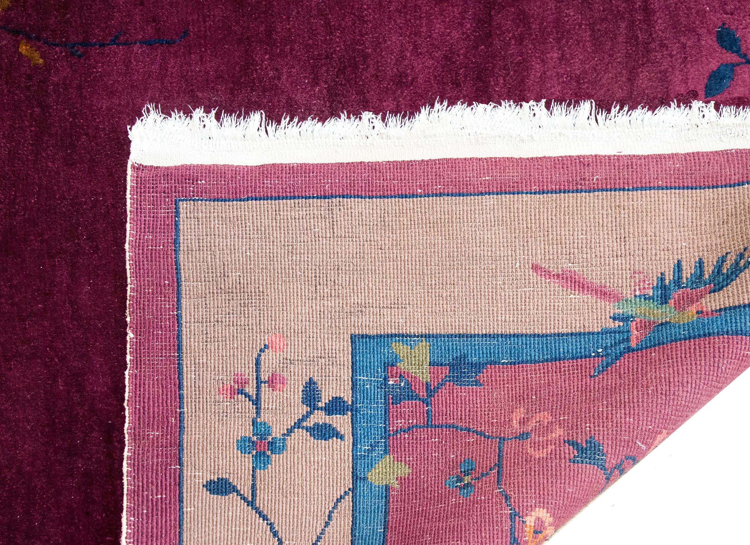 Tapis Art Déco chinois du début du 20ème siècle en vente 6
