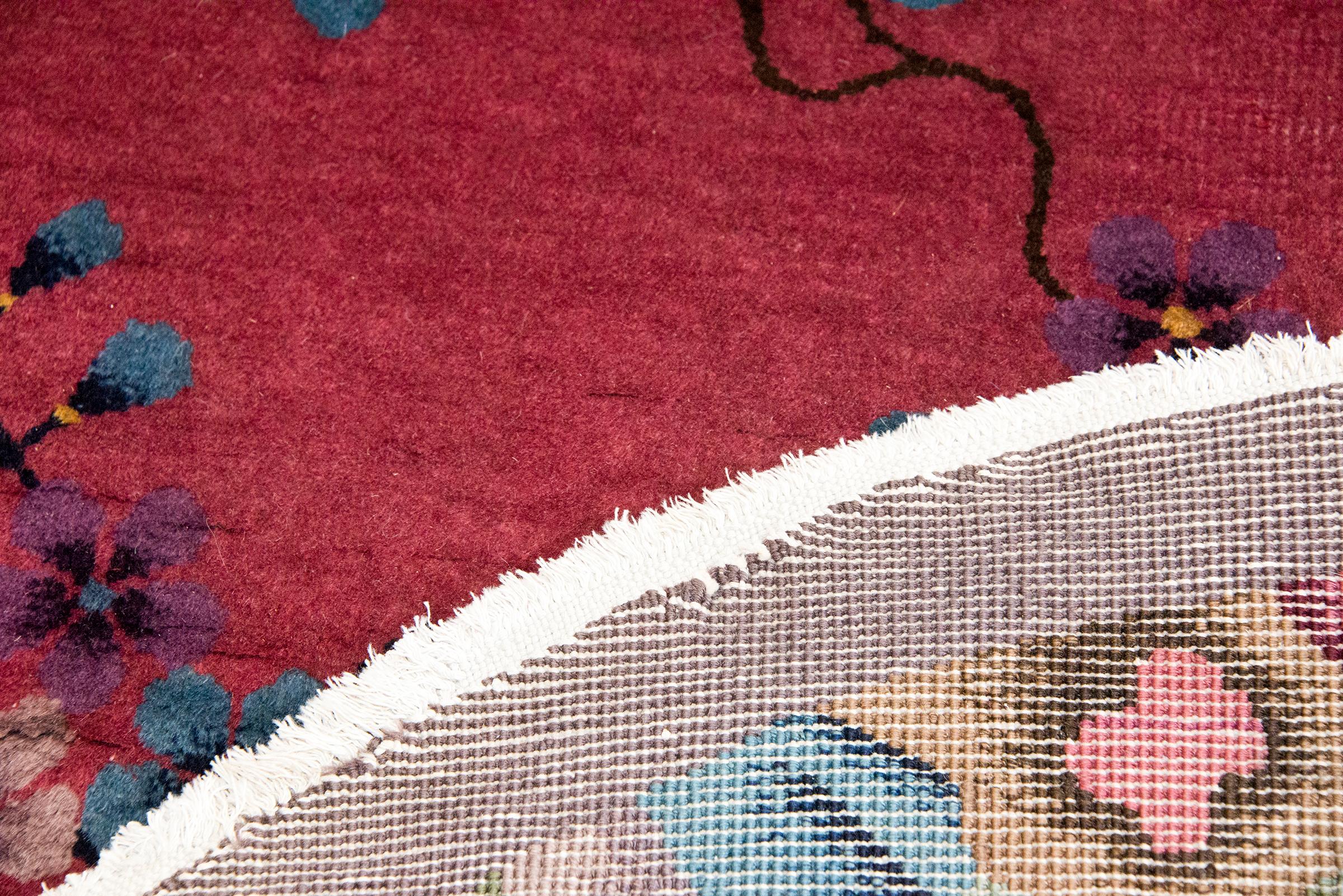 Tapis Art Déco chinois du début du 20ème siècle en vente 6