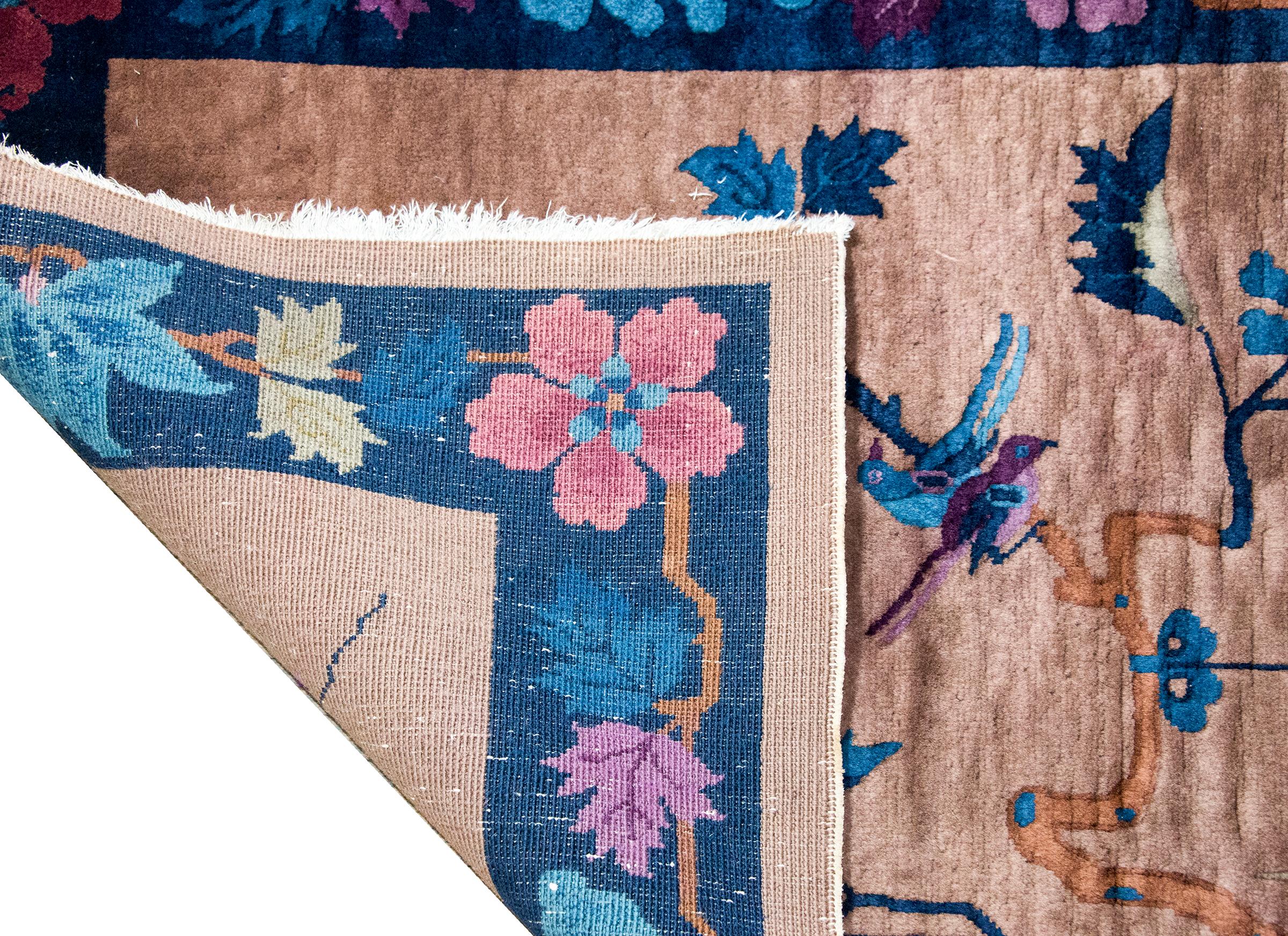 Tapis Art Déco chinois du début du 20ème siècle en vente 6