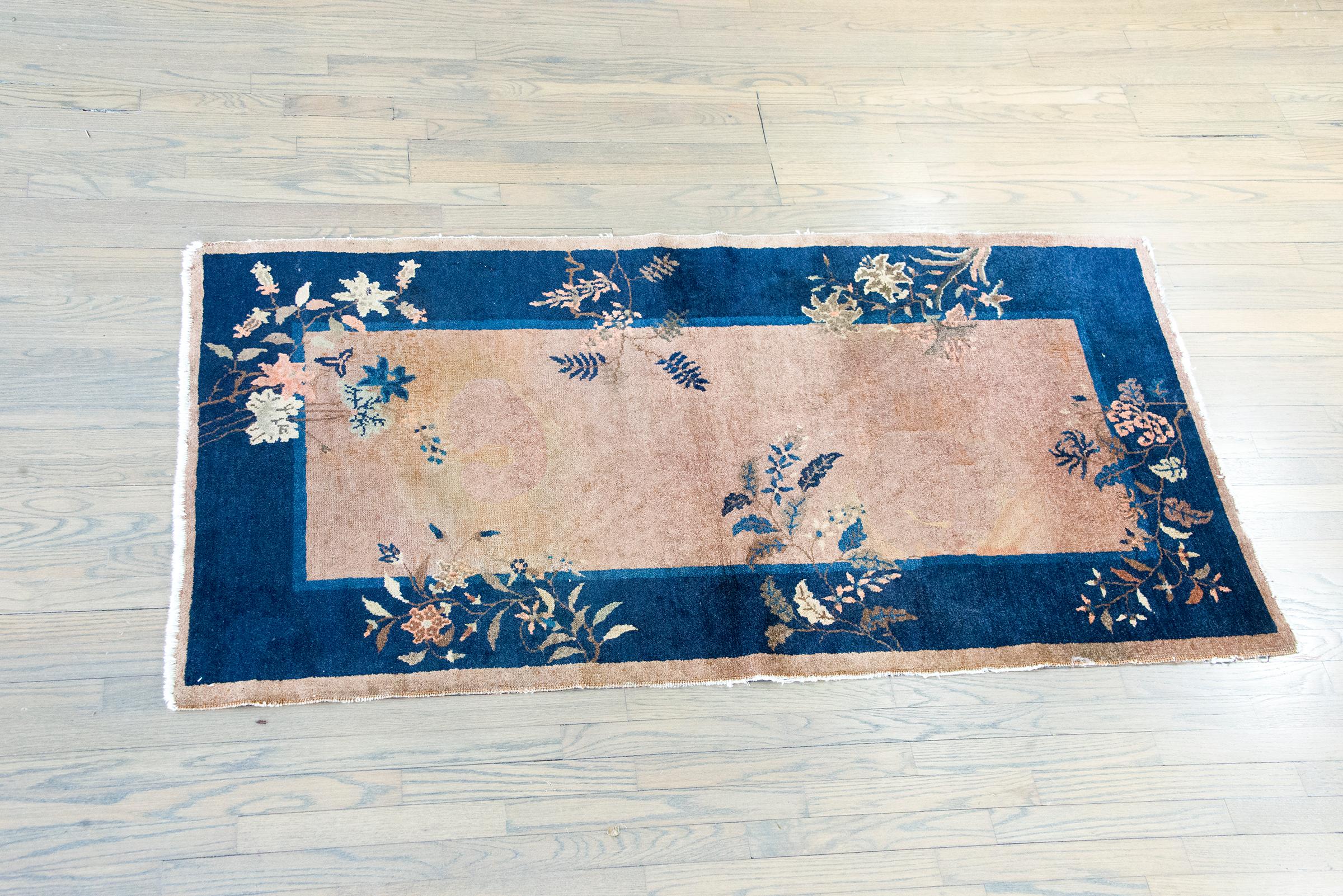 Tapis Art Déco chinois du début du 20ème siècle en vente 6