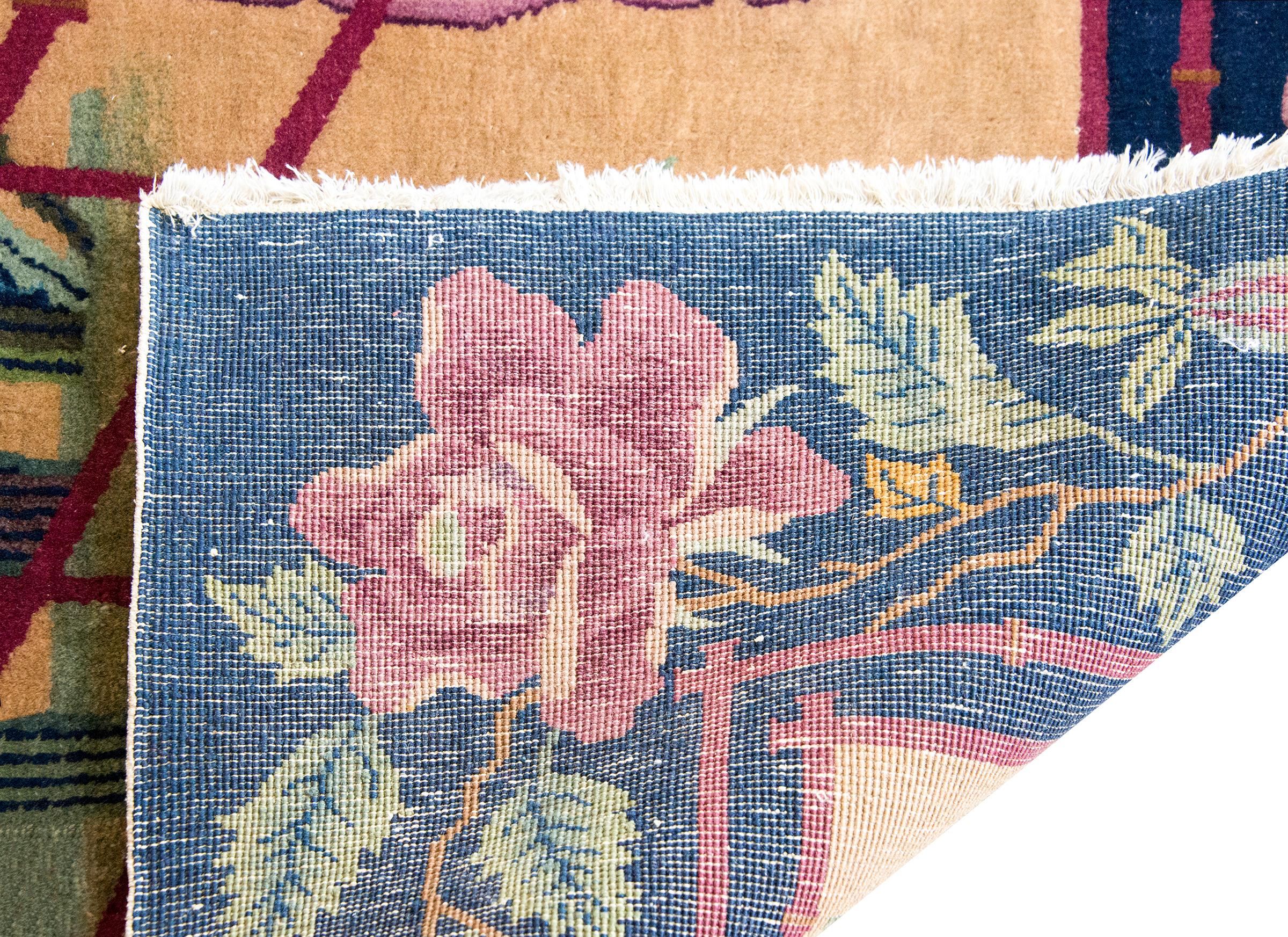 Early 20th Century Chinese Art Deco Rug im Angebot 6