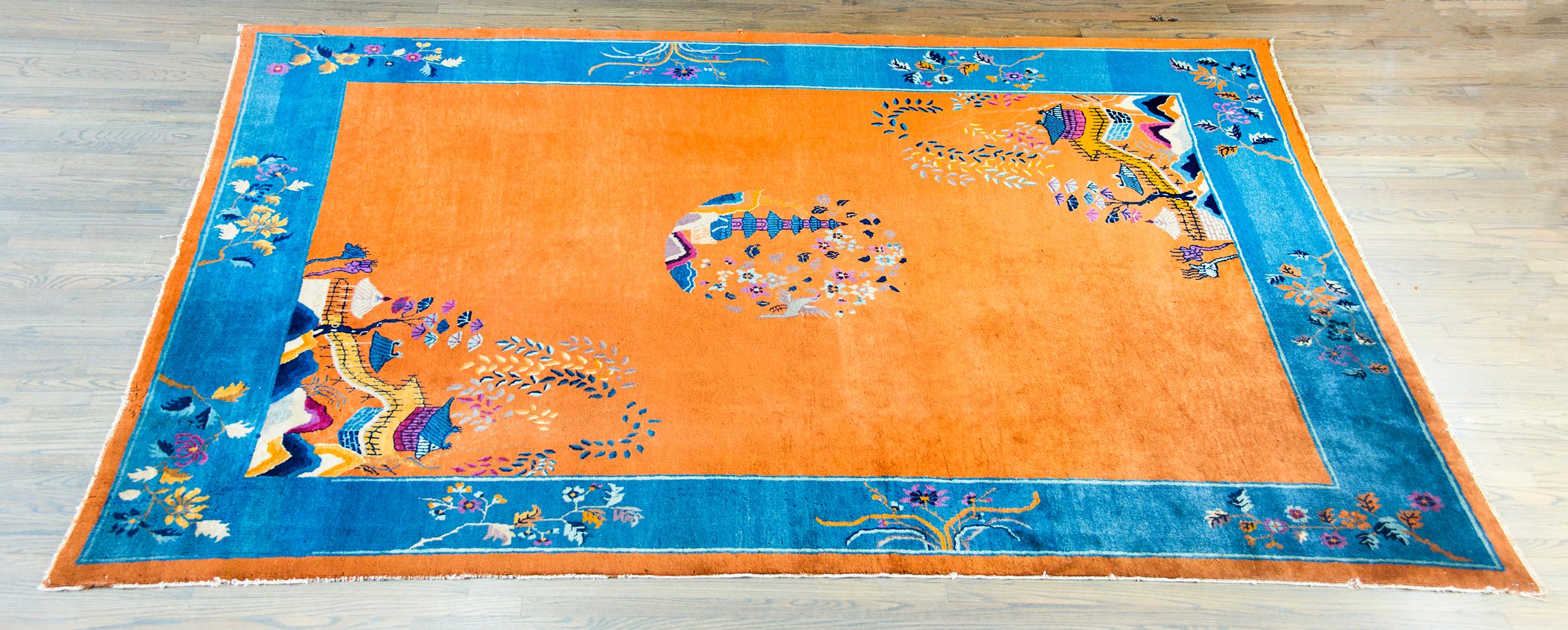Chinesischer Art-Déco-Teppich aus dem frühen 20. im Angebot 8