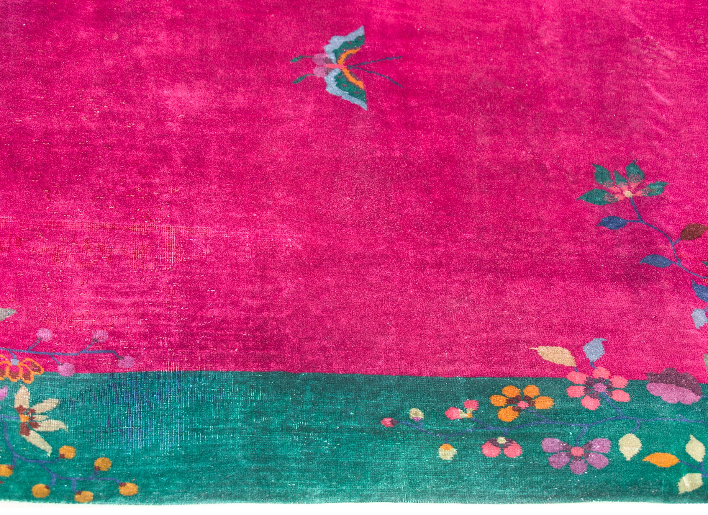 Tapis Art Déco chinois du début du 20ème siècle en vente 7