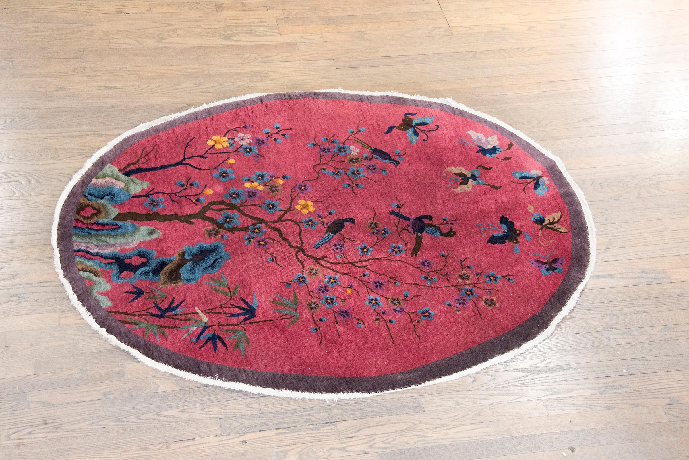 Tapis Art Déco chinois du début du 20ème siècle en vente 7