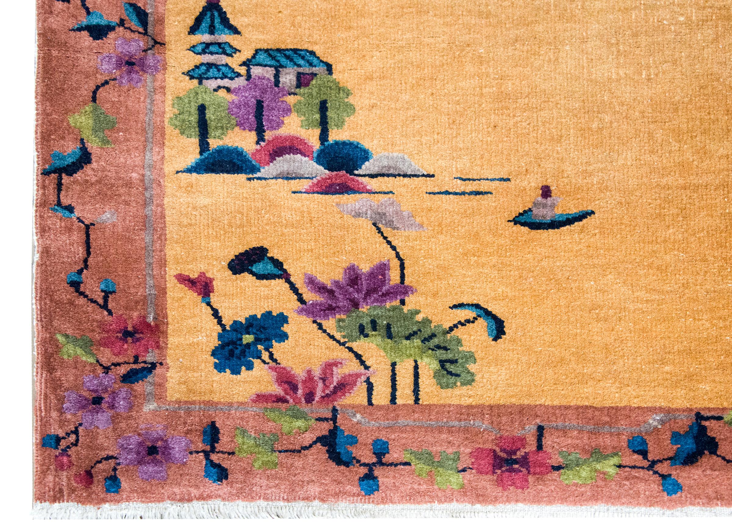 Chinesischer Art-Déco-Teppich aus dem frühen 20. im Angebot 8