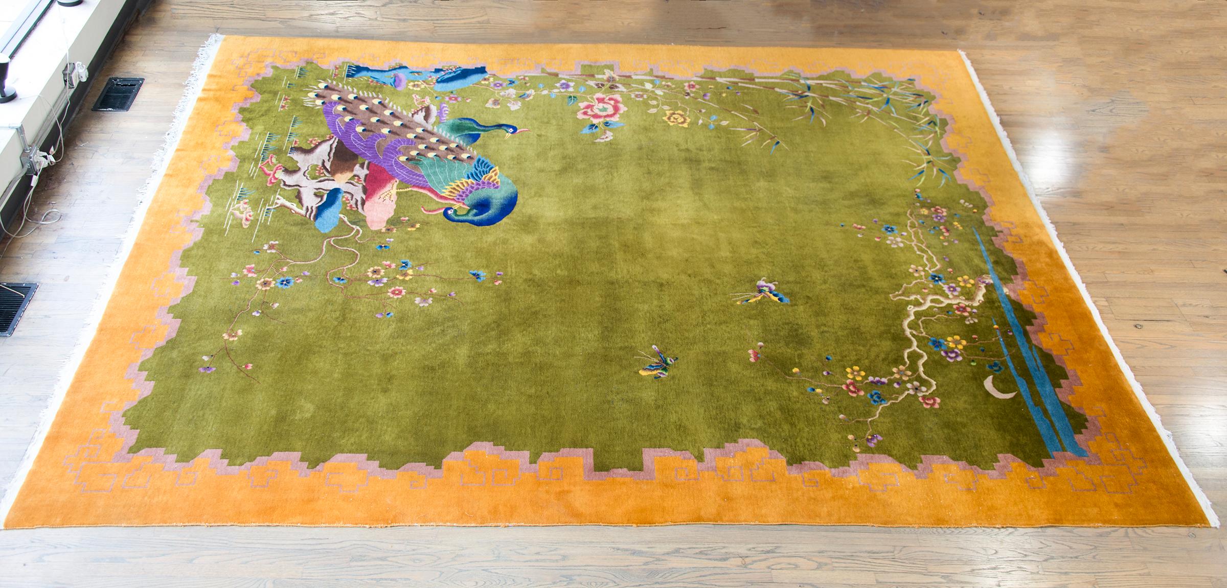 Chinesischer Art-Déco-Teppich aus dem frühen 20. im Angebot 9