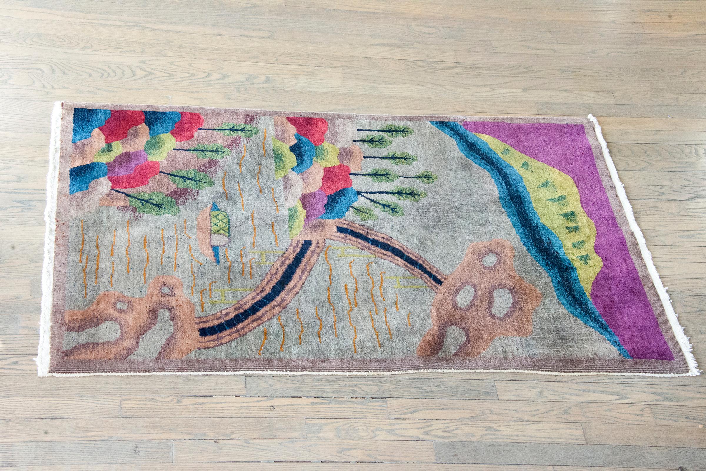 Early 20th Century Chinese Art Deco Rug For Sale 11