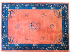 Tapis Art Déco chinois du début du 20ème siècle
