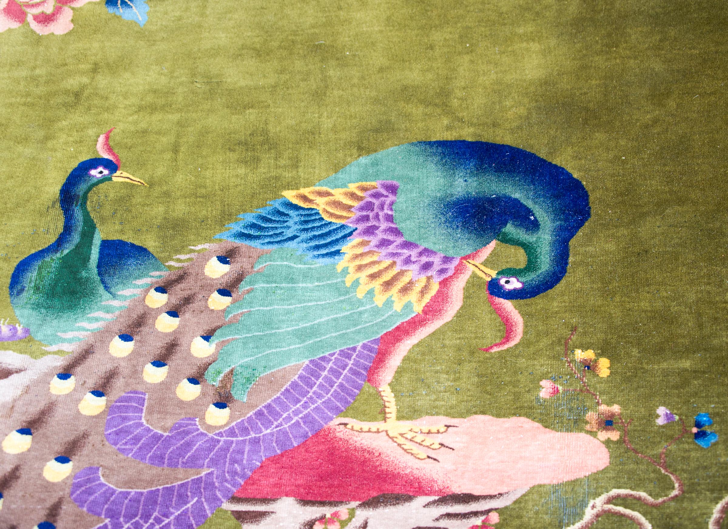 Chinesischer Art-Déco-Teppich aus dem frühen 20. (Art déco) im Angebot