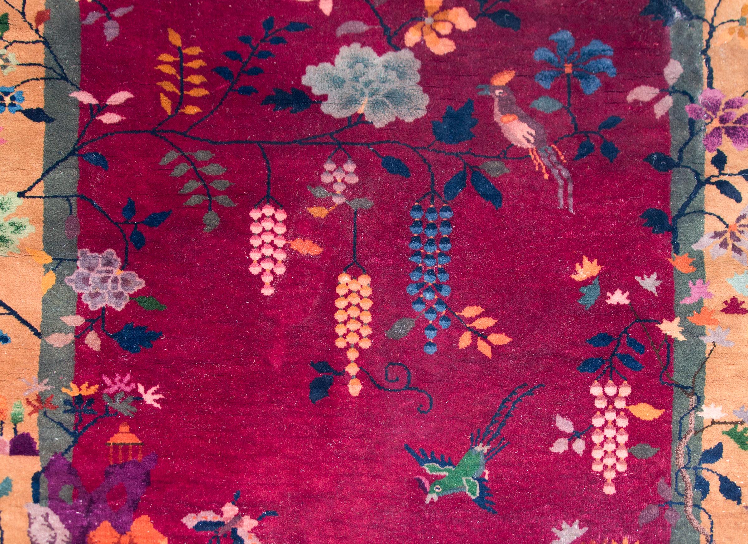 Chinesischer Art-Déco-Teppich aus dem frühen 20. (Art déco) im Angebot
