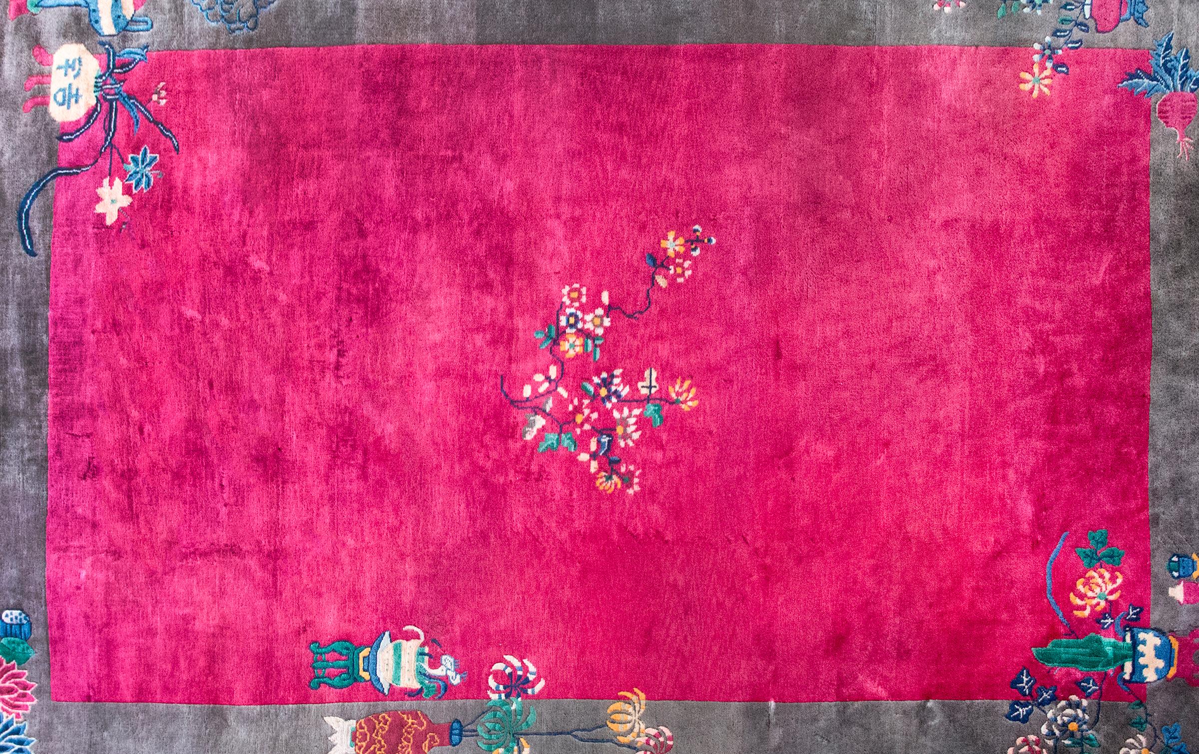 Art déco Tapis Art Déco chinois du début du 20ème siècle en vente
