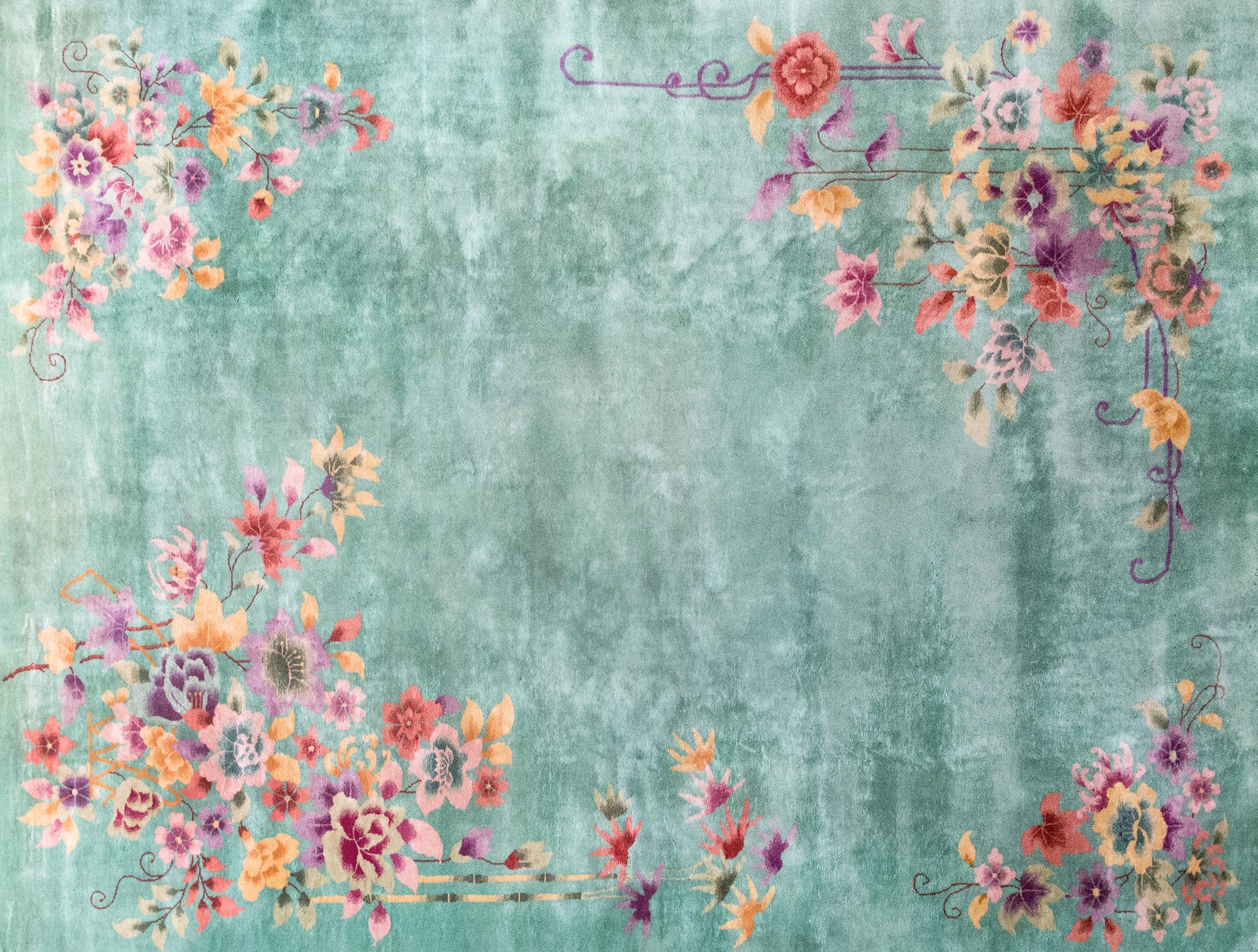 Art déco Tapis Art Déco chinois du début du 20ème siècle en vente