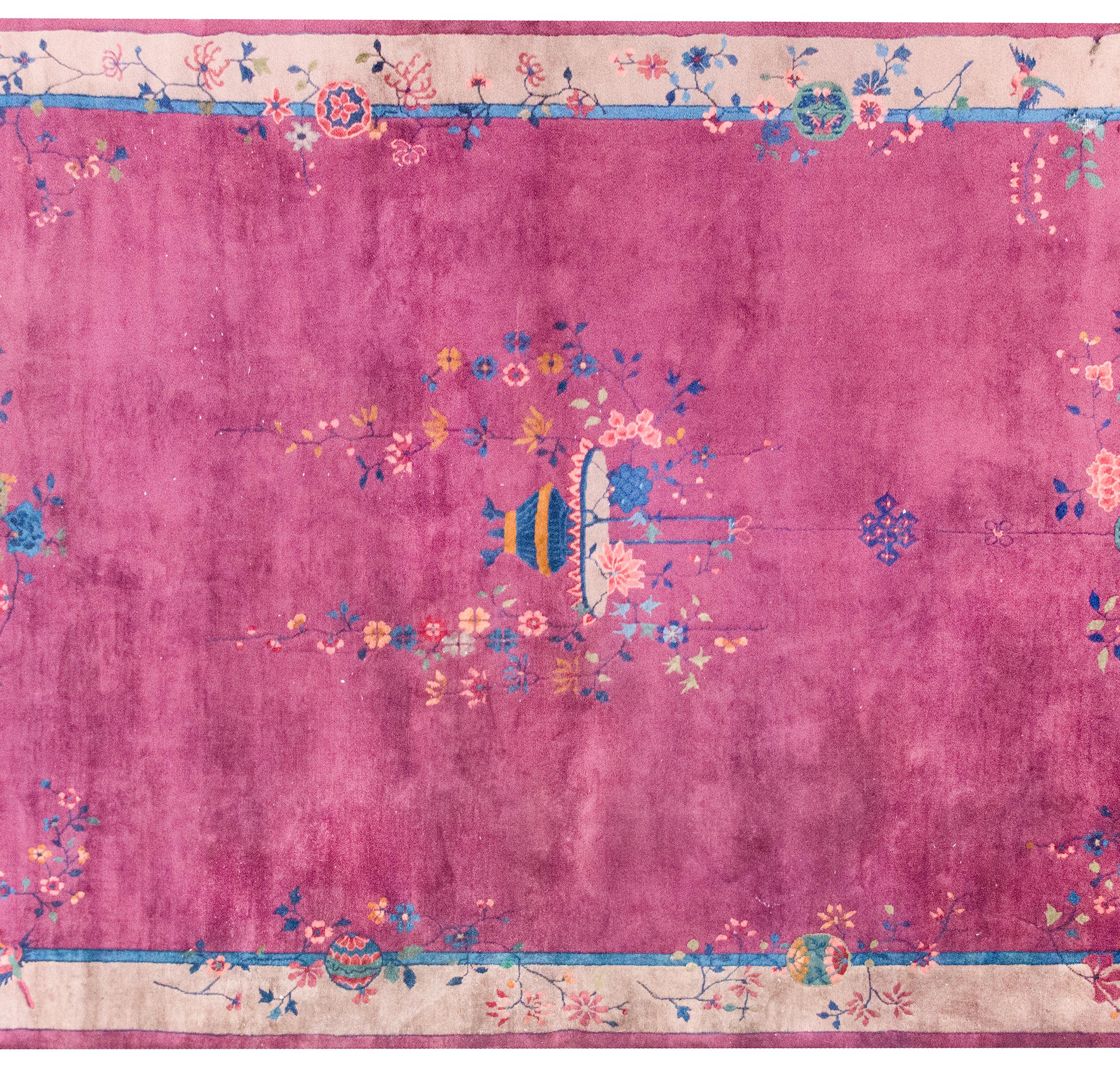 Art déco Tapis Art Déco chinois du début du 20ème siècle en vente