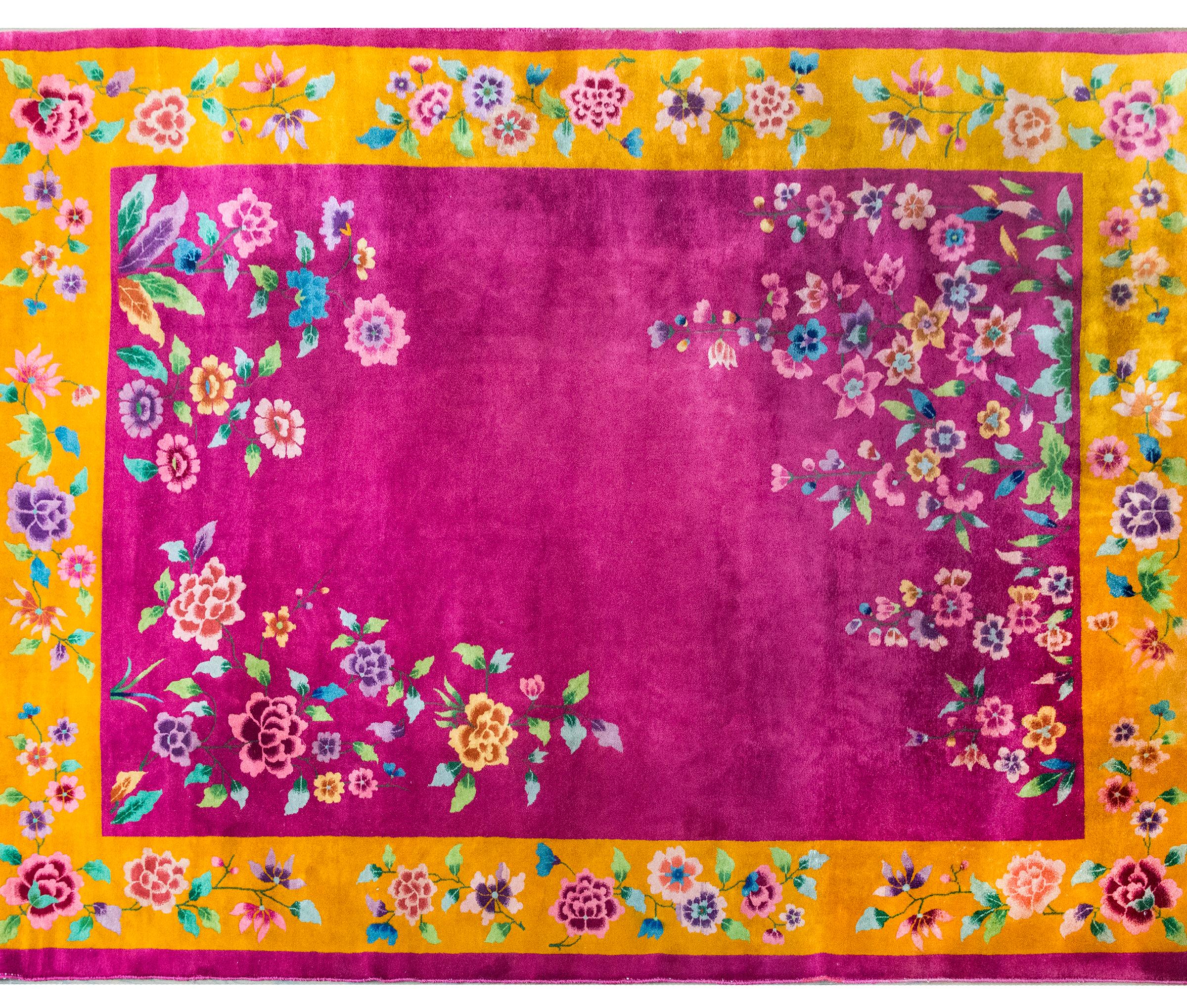Early 20th Century Chinese Art Deco Rug (Art déco) im Angebot