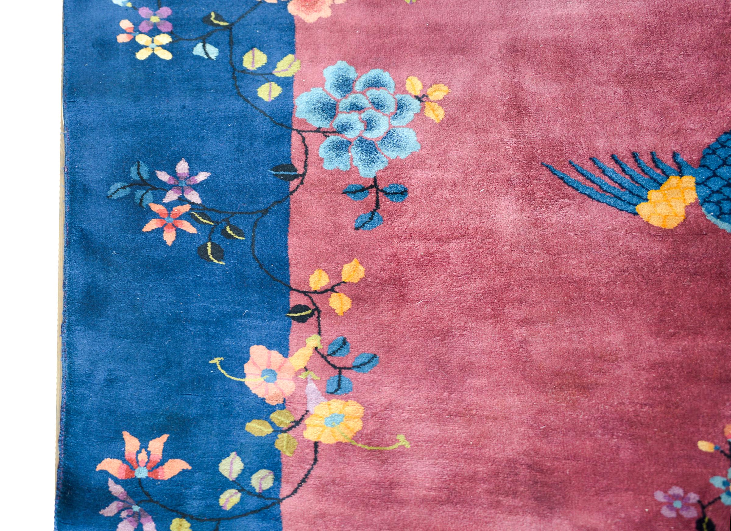 Chinois Tapis Art Déco chinois du début du XXe siècle en vente