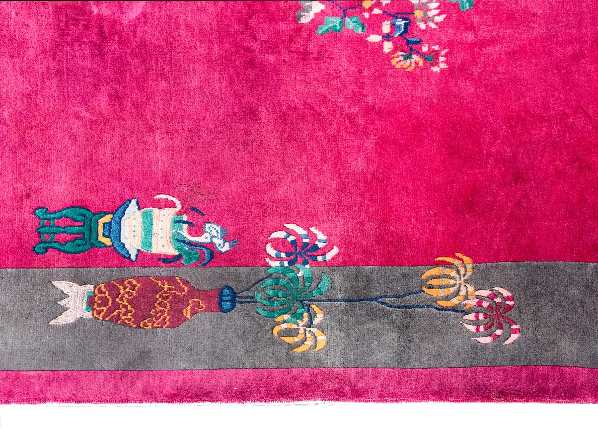 Chinois Tapis Art Déco chinois du début du 20ème siècle en vente