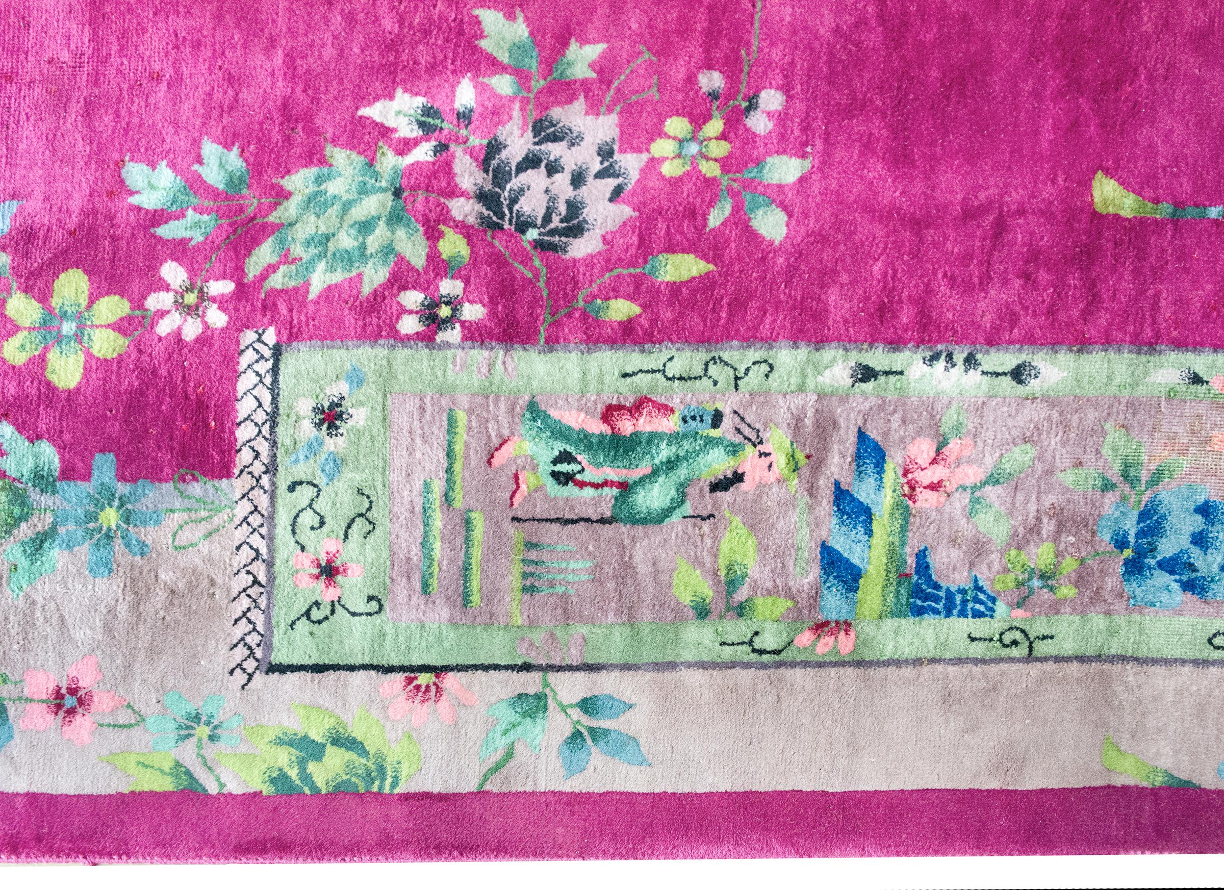 Chinois Tapis Art Déco chinois du début du 20ème siècle en vente