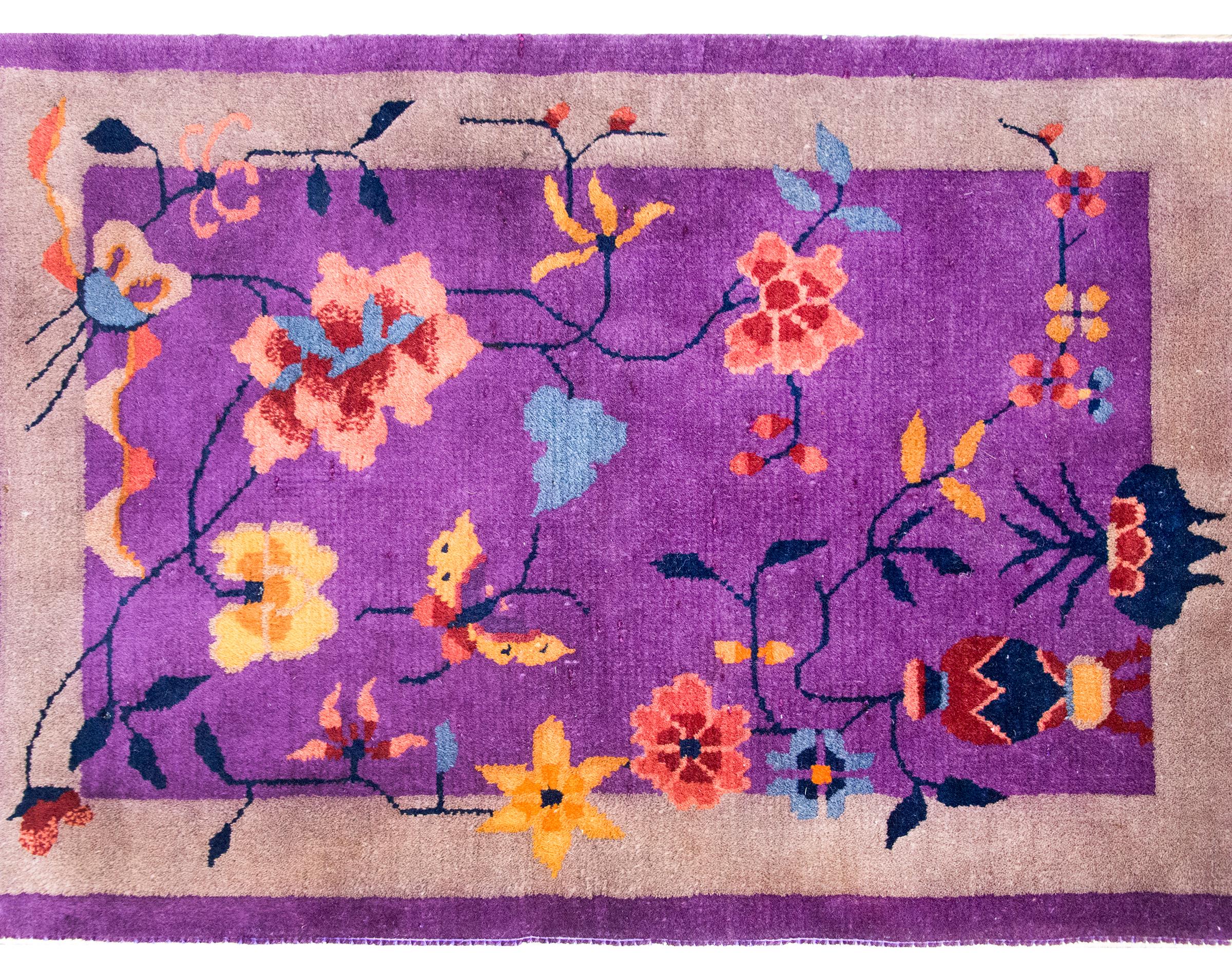 Chinois Tapis Art Déco chinois du début du 20ème siècle en vente
