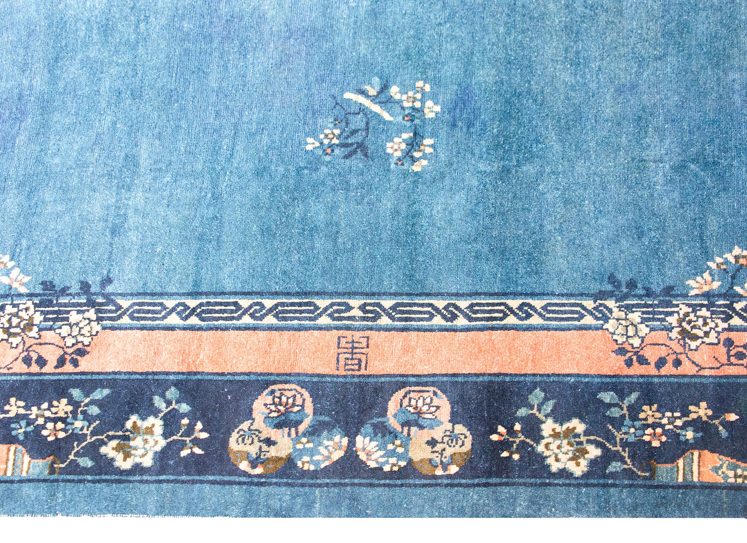 Early 20th Century Chinese Art Deco Rug (Handgeknüpft) im Angebot