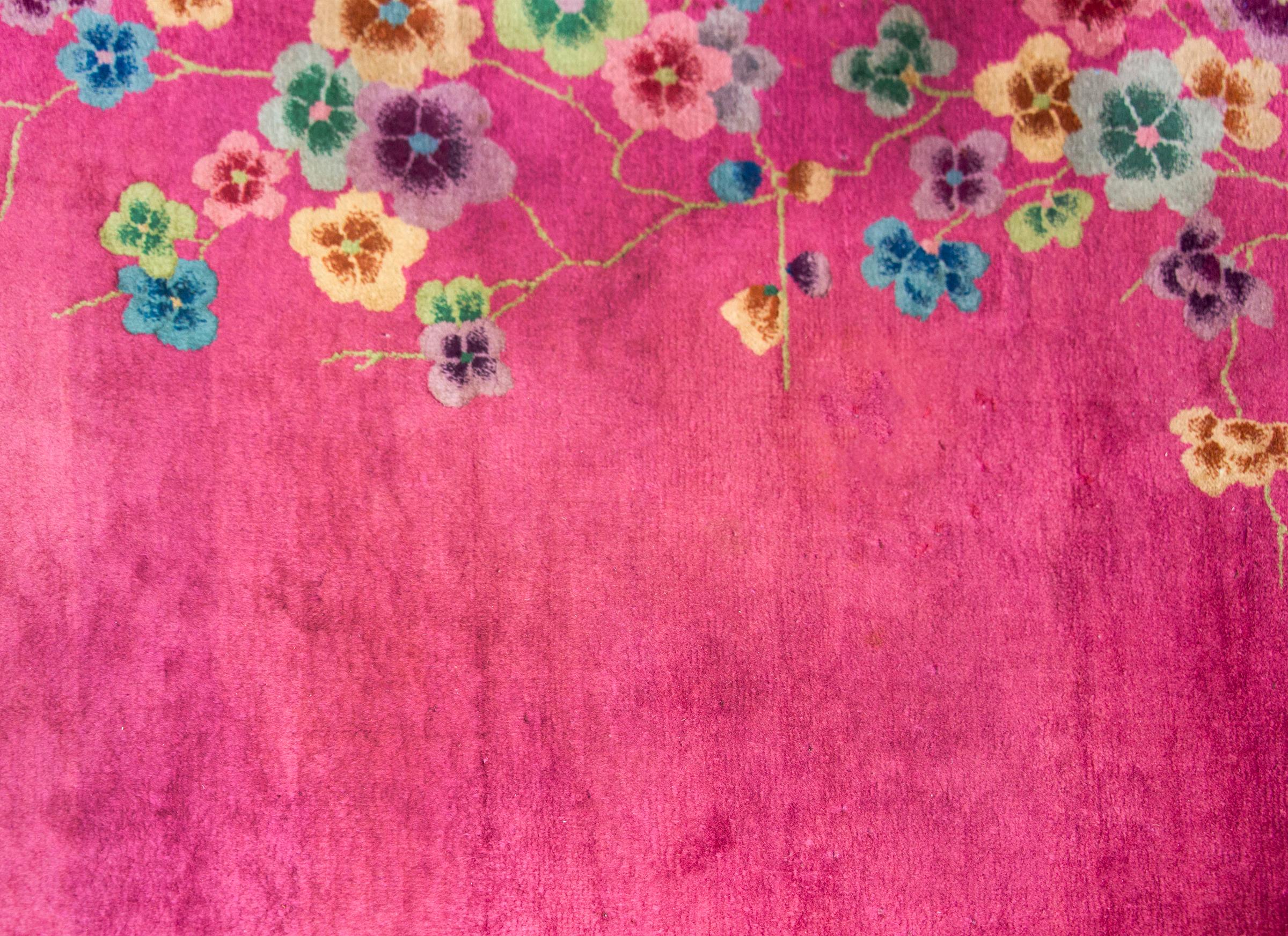 Mid-20th Century Early 20th Century Chinese Art Deco Rug For Sale