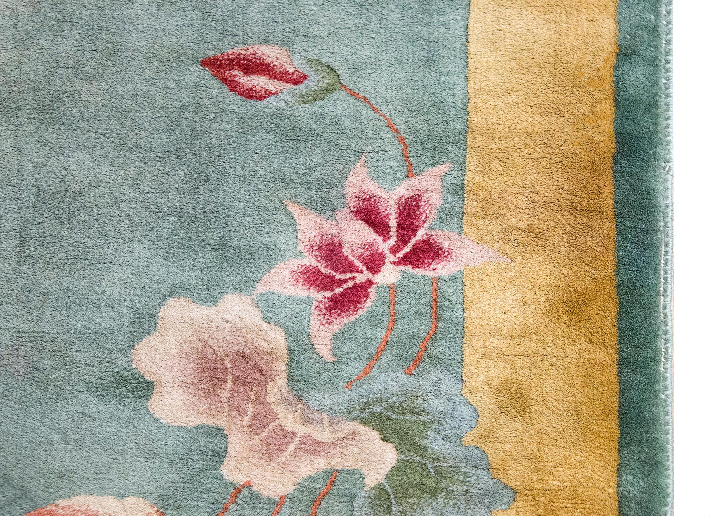 Wool Early 20th Century Chinese Art Deco Rug For Sale
