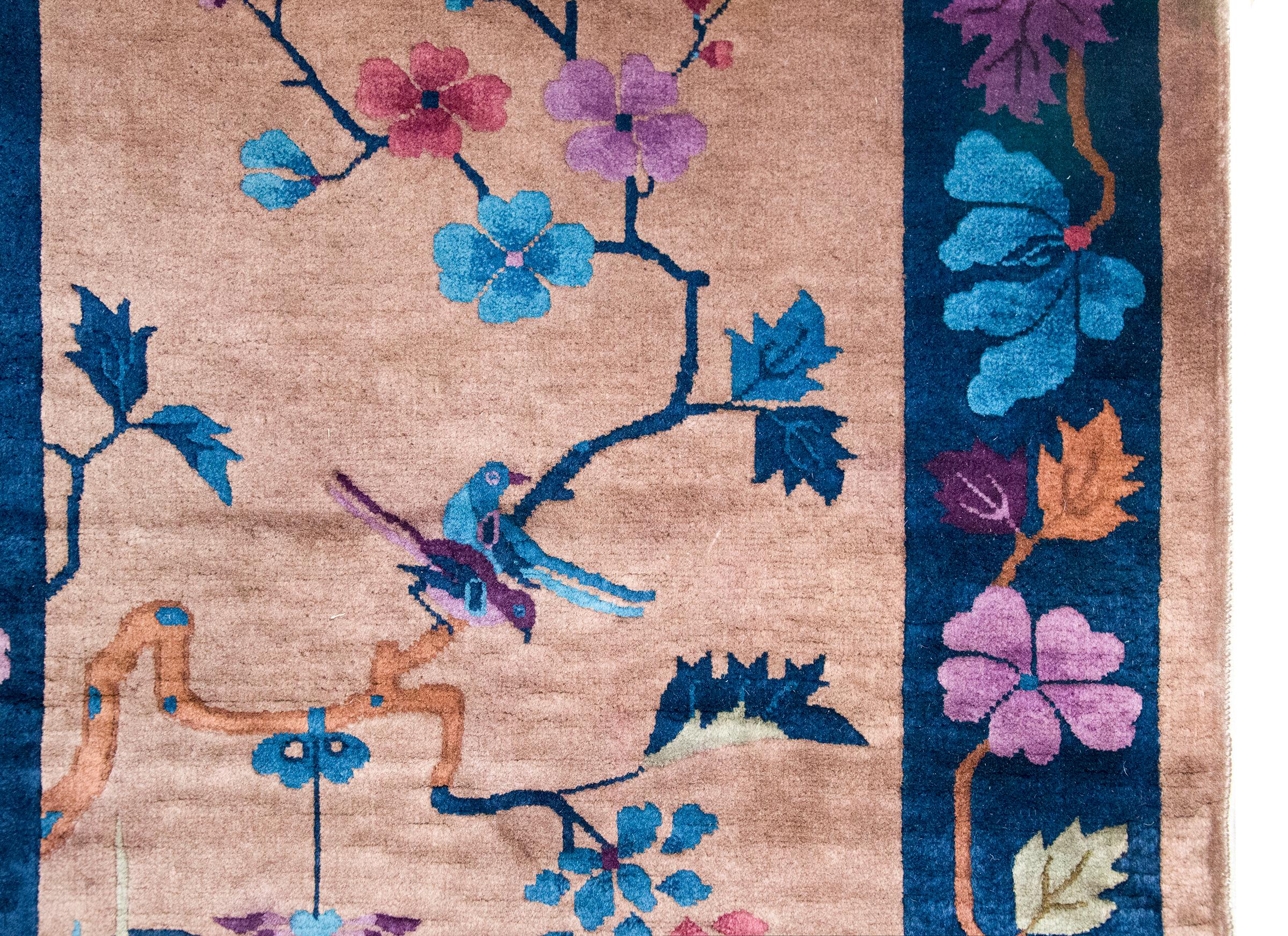 Noué à la main Tapis Art Déco chinois du début du 20ème siècle en vente