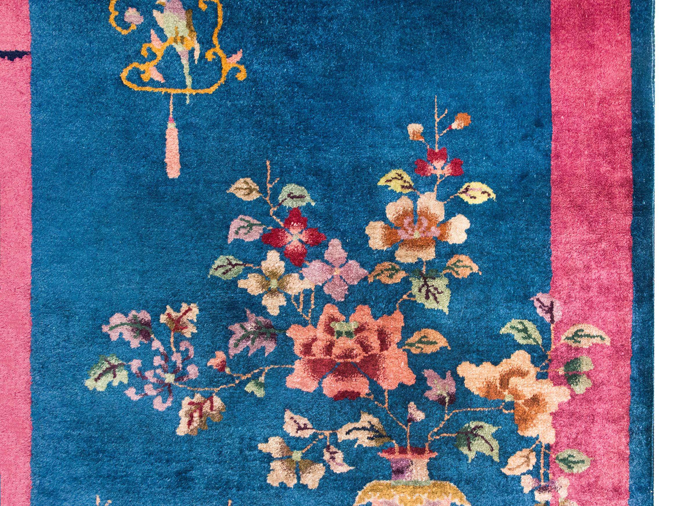 Wool Early 20th Century Chinese Art Deco Rug For Sale