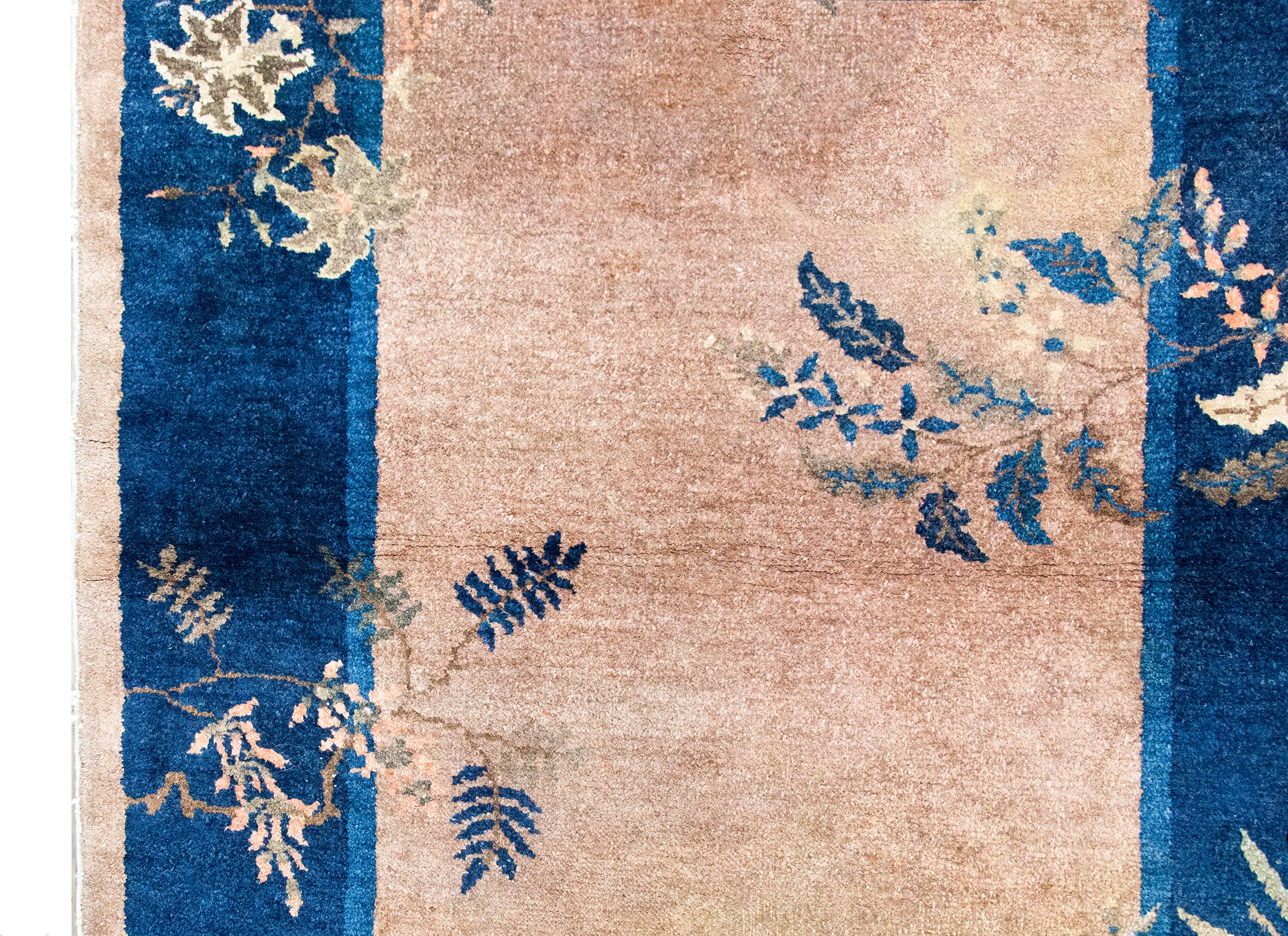 Noué à la main Tapis Art Déco chinois du début du 20ème siècle en vente