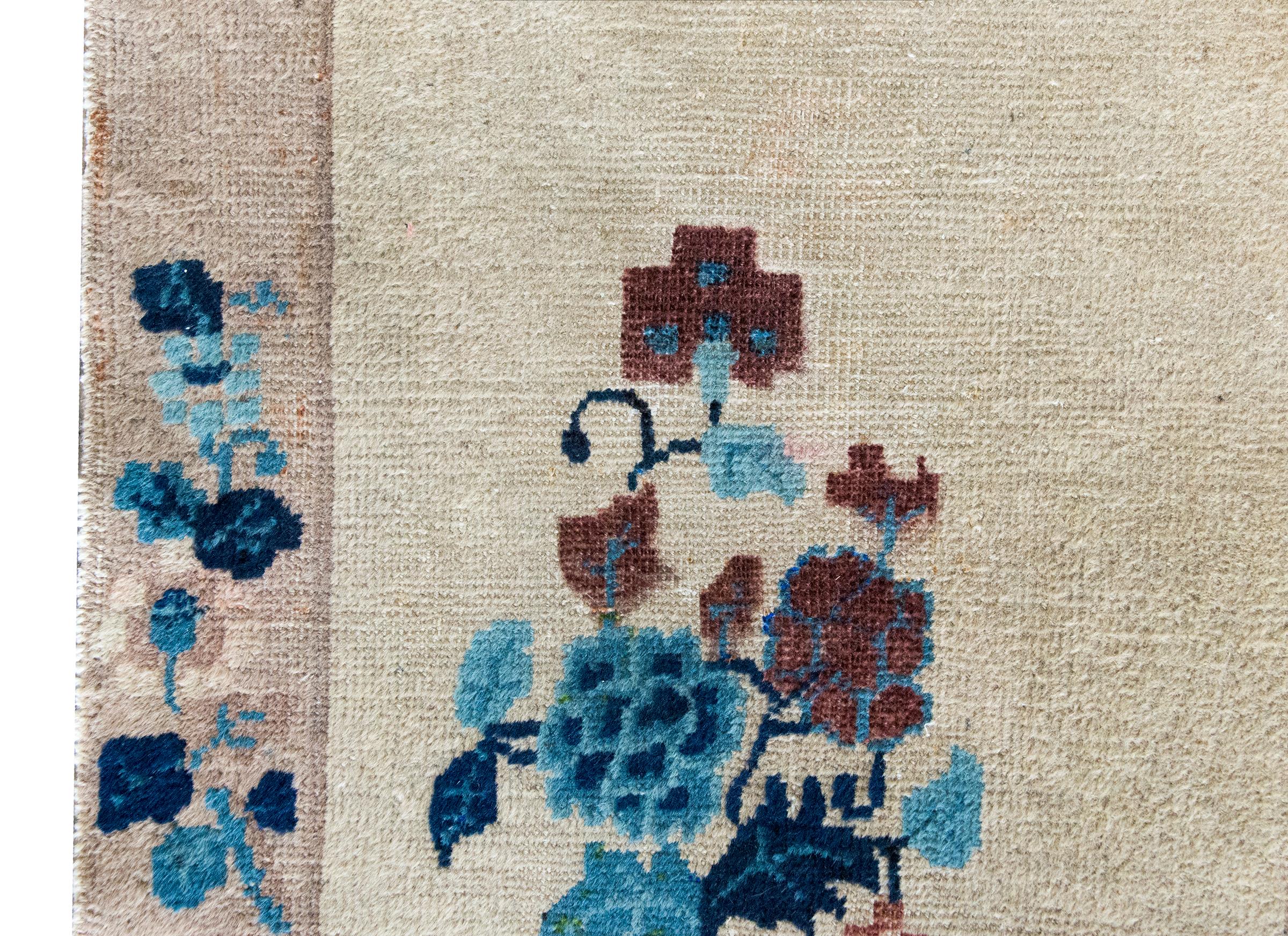 Noué à la main Tapis Art Déco chinois du début du 20ème siècle en vente
