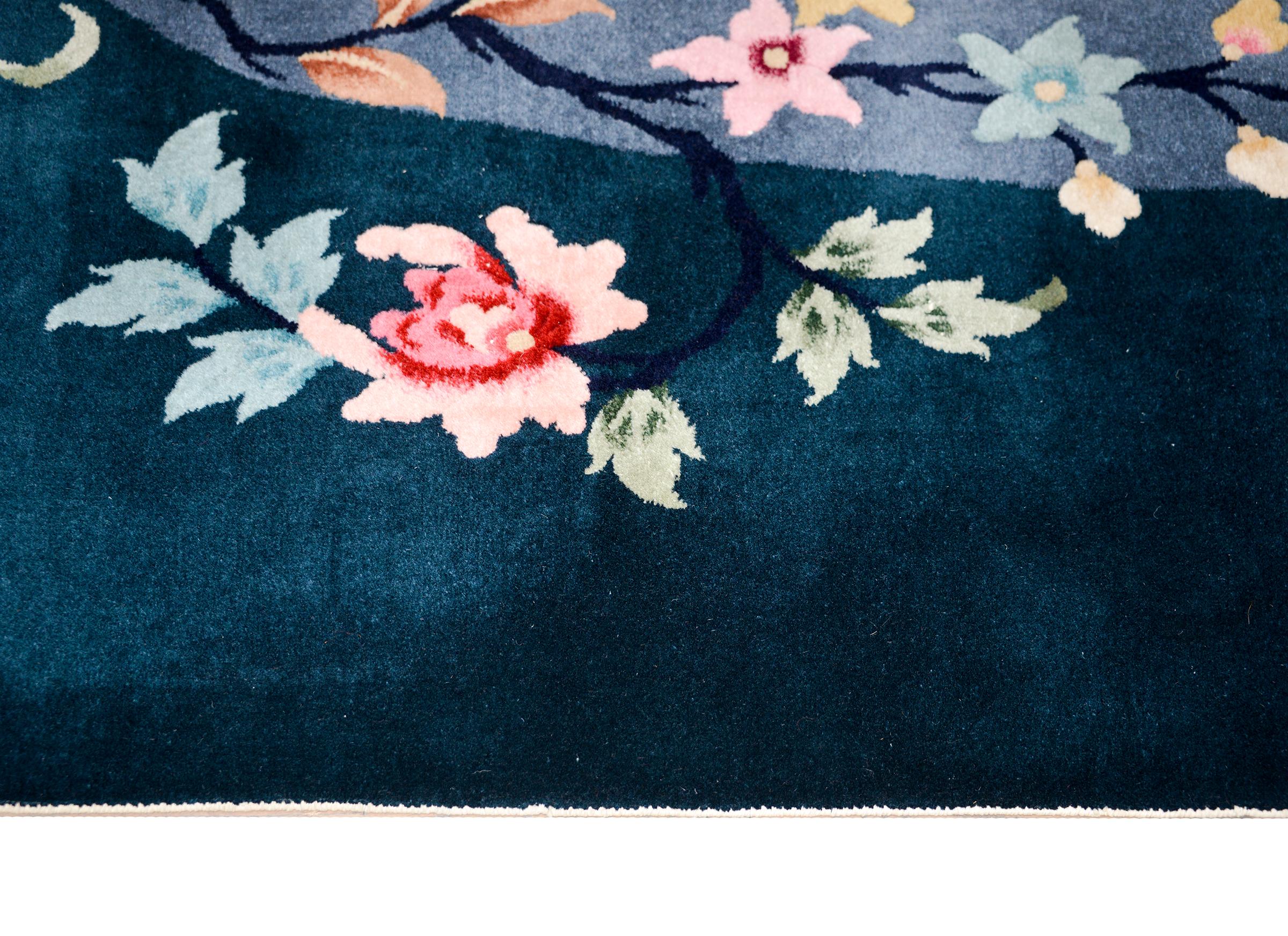 Chinesischer Art-Déco-Teppich aus dem frühen 20. (Frühes 20. Jahrhundert) im Angebot