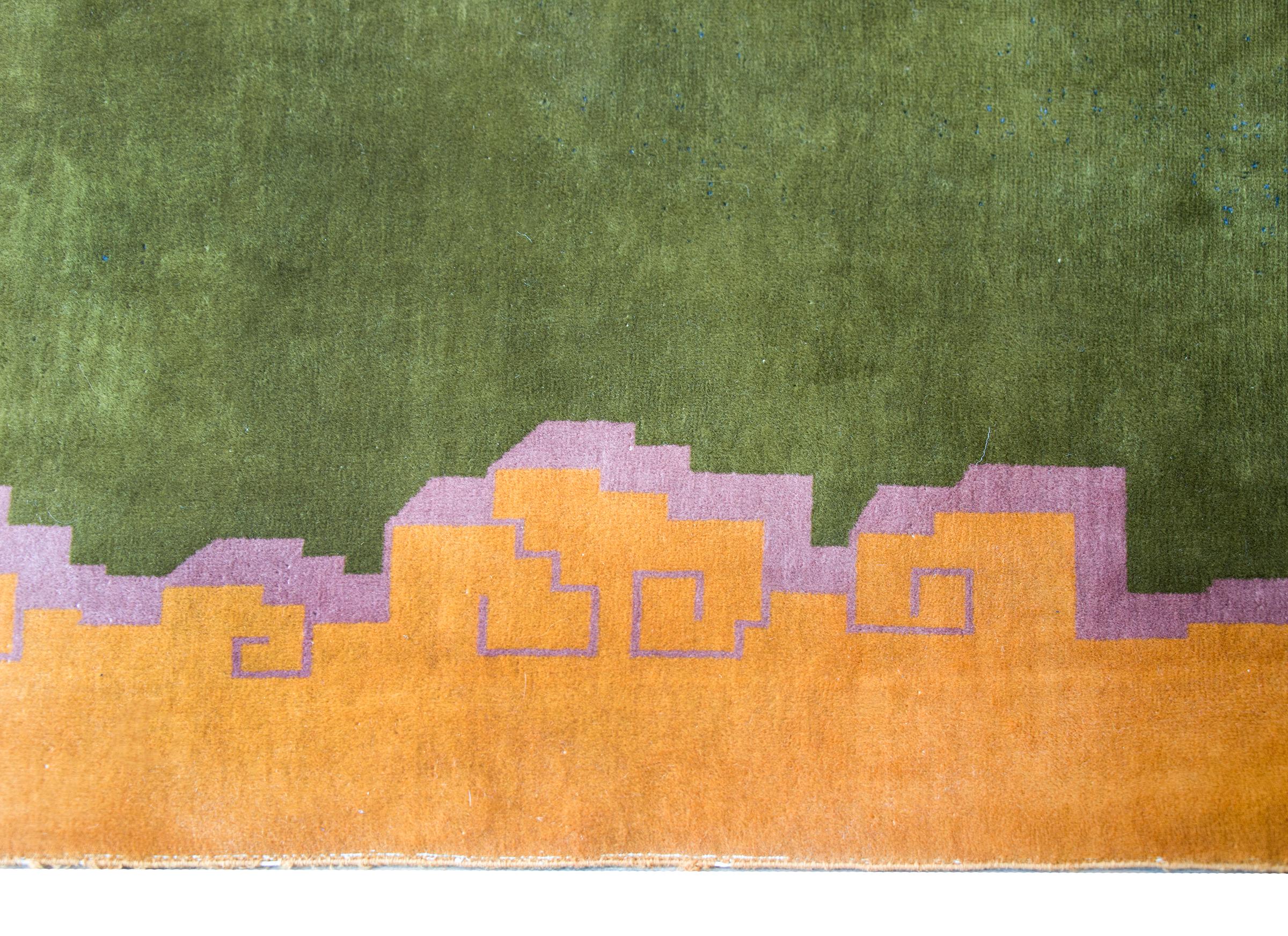 Early 20th Century Chinese Art Deco Rug 1