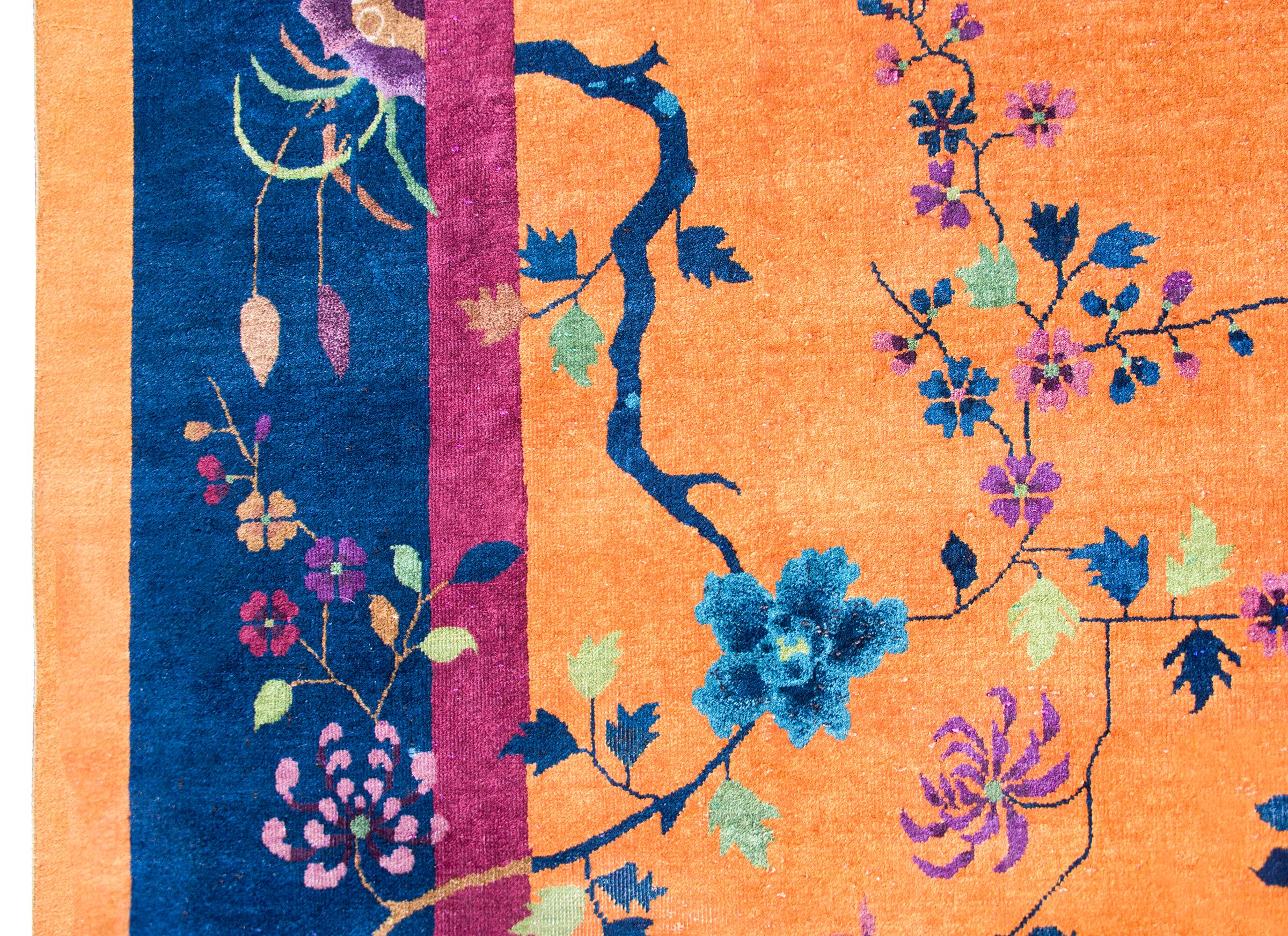 Chinesischer Art-Déco-Teppich aus dem frühen 20. (Frühes 20. Jahrhundert) im Angebot