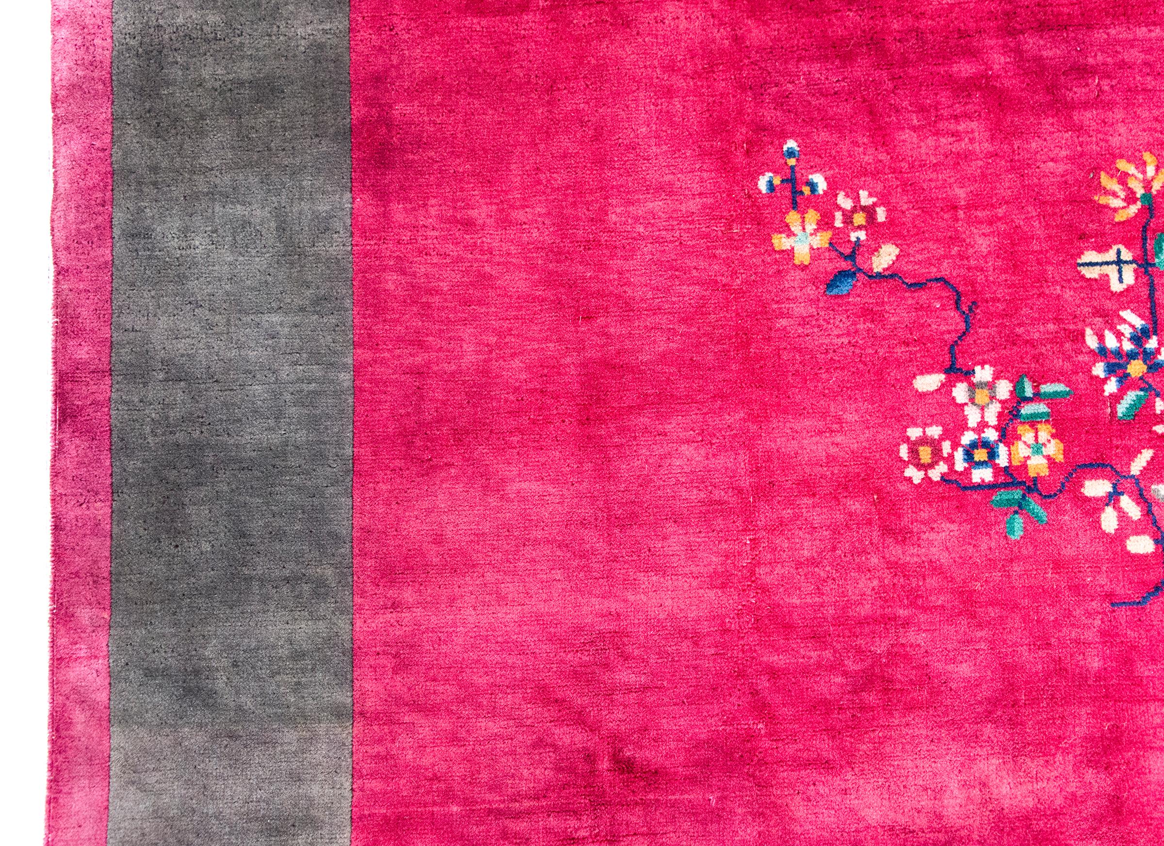 Tapis Art Déco chinois du début du 20ème siècle Bon état - En vente à Chicago, IL