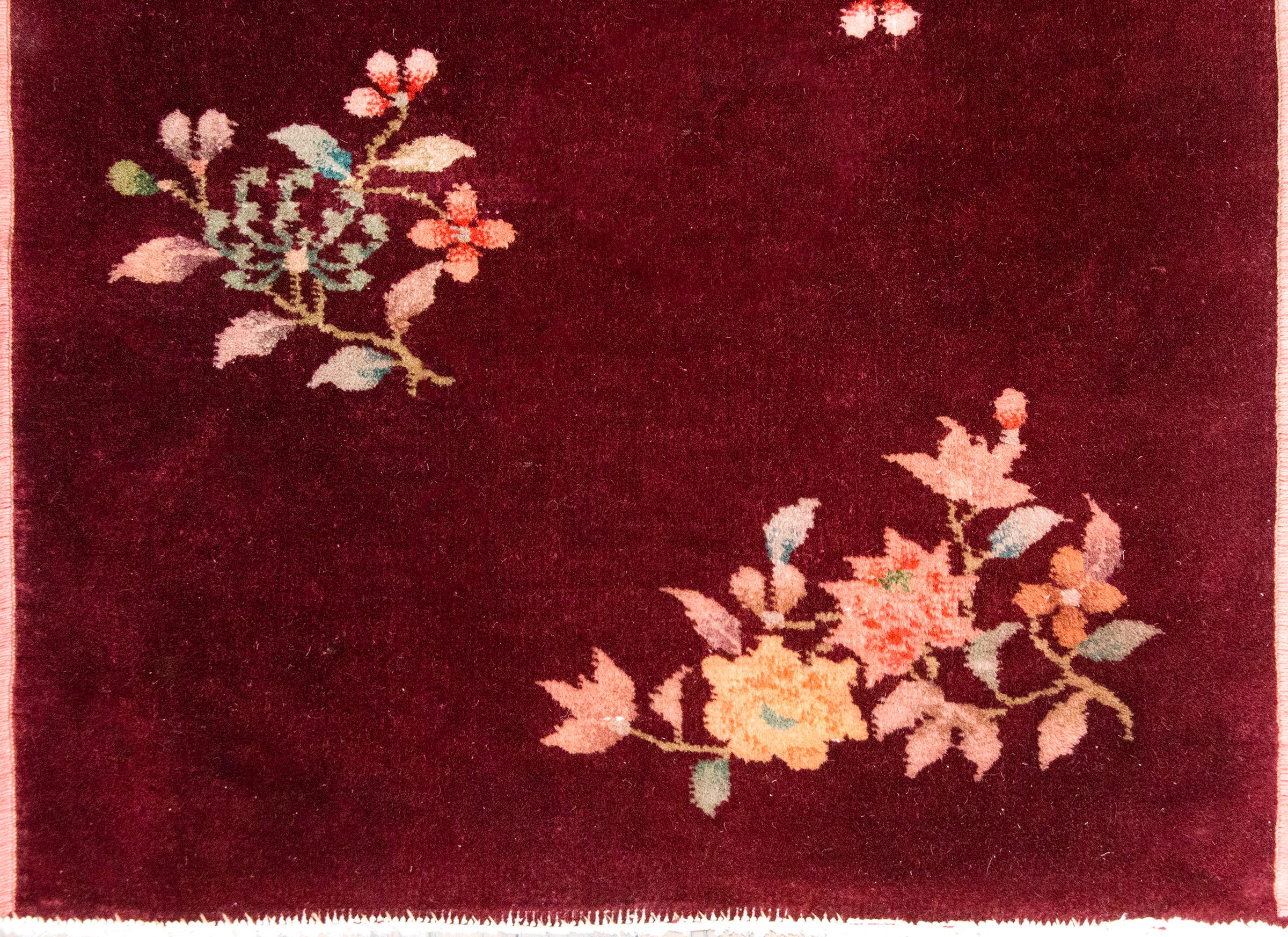 Early 20th Century Chinese Art Deco Rug For Sale 1