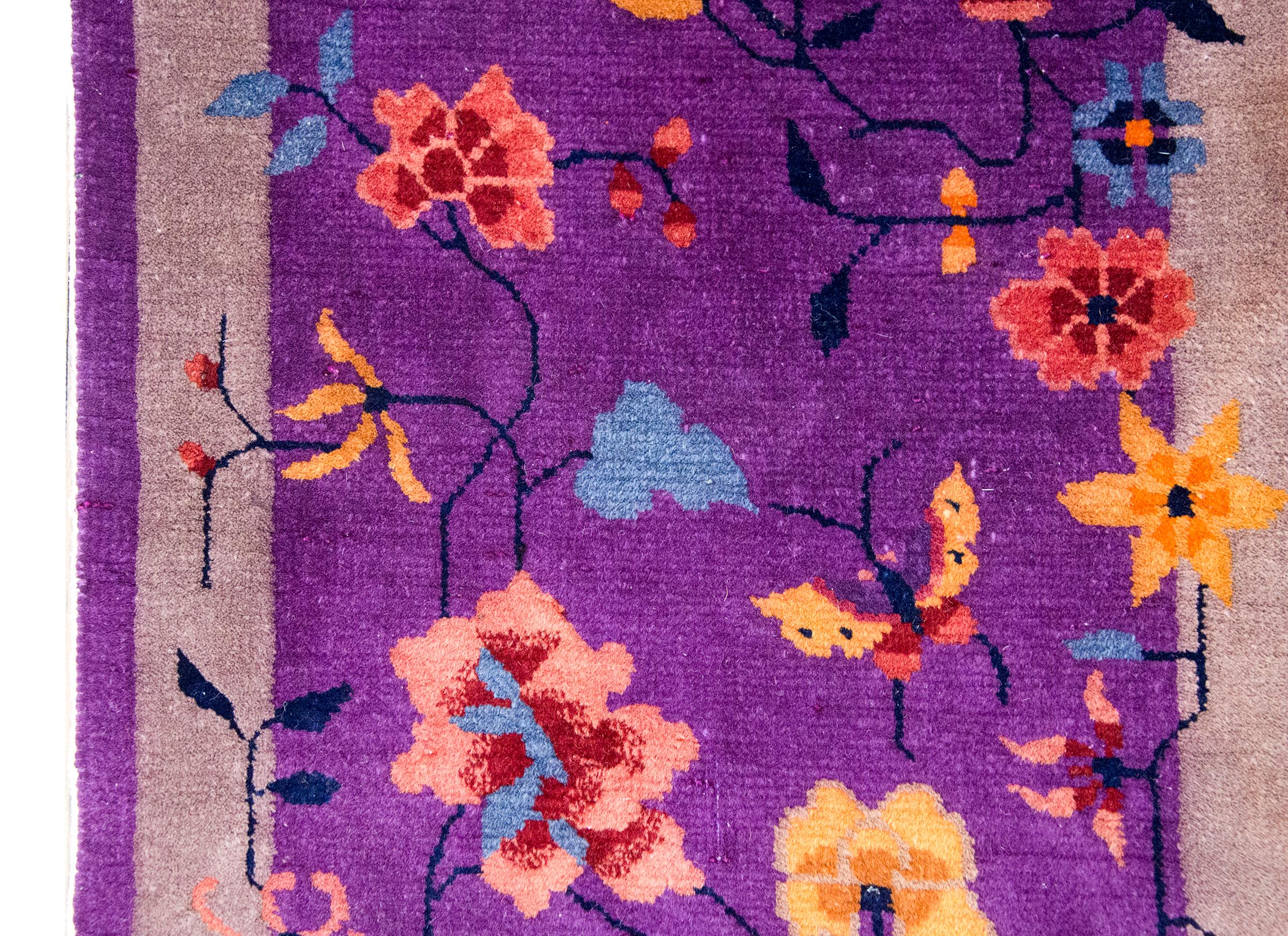 Tapis Art Déco chinois du début du 20ème siècle Bon état - En vente à Chicago, IL