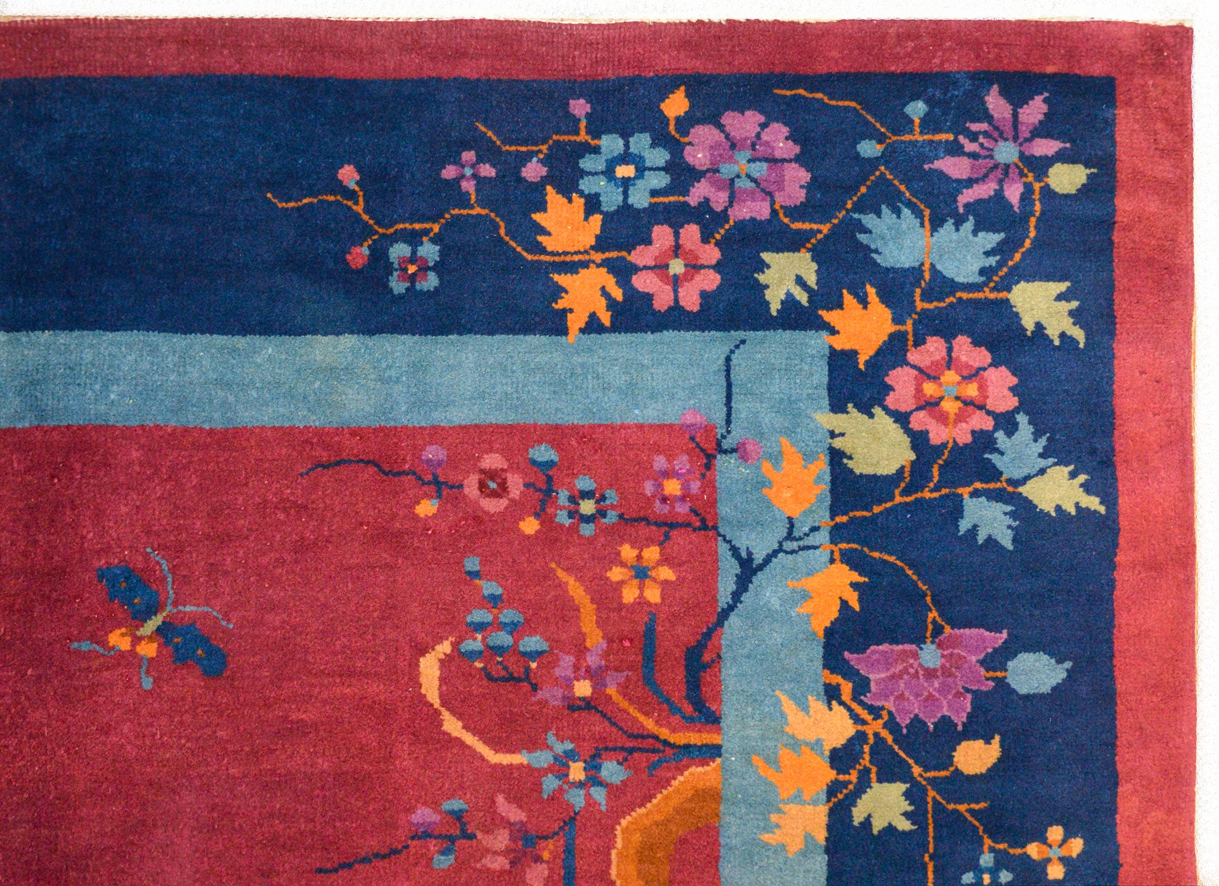 Early 20th Century Chinese Art Deco Rug For Sale 2