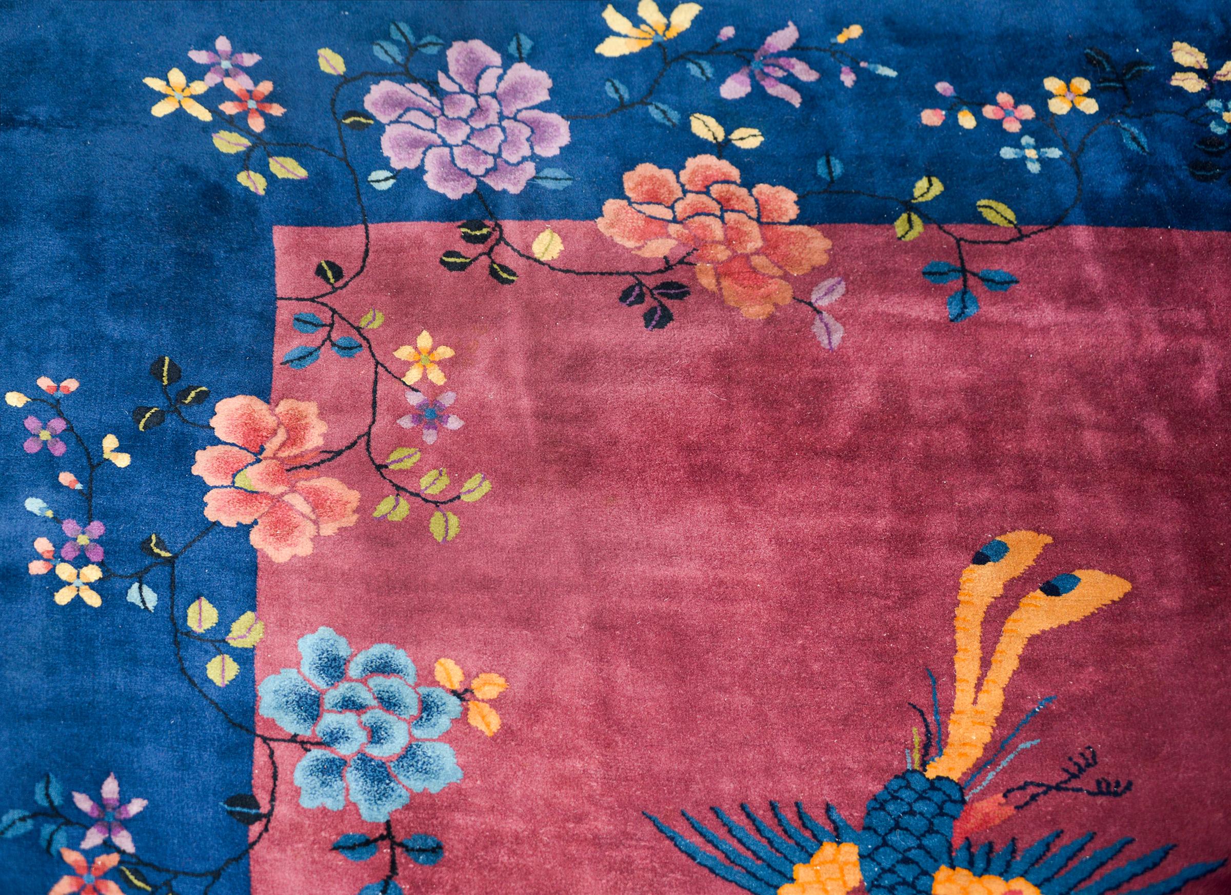 Début du 20ème siècle Tapis Art Déco chinois du début du XXe siècle en vente