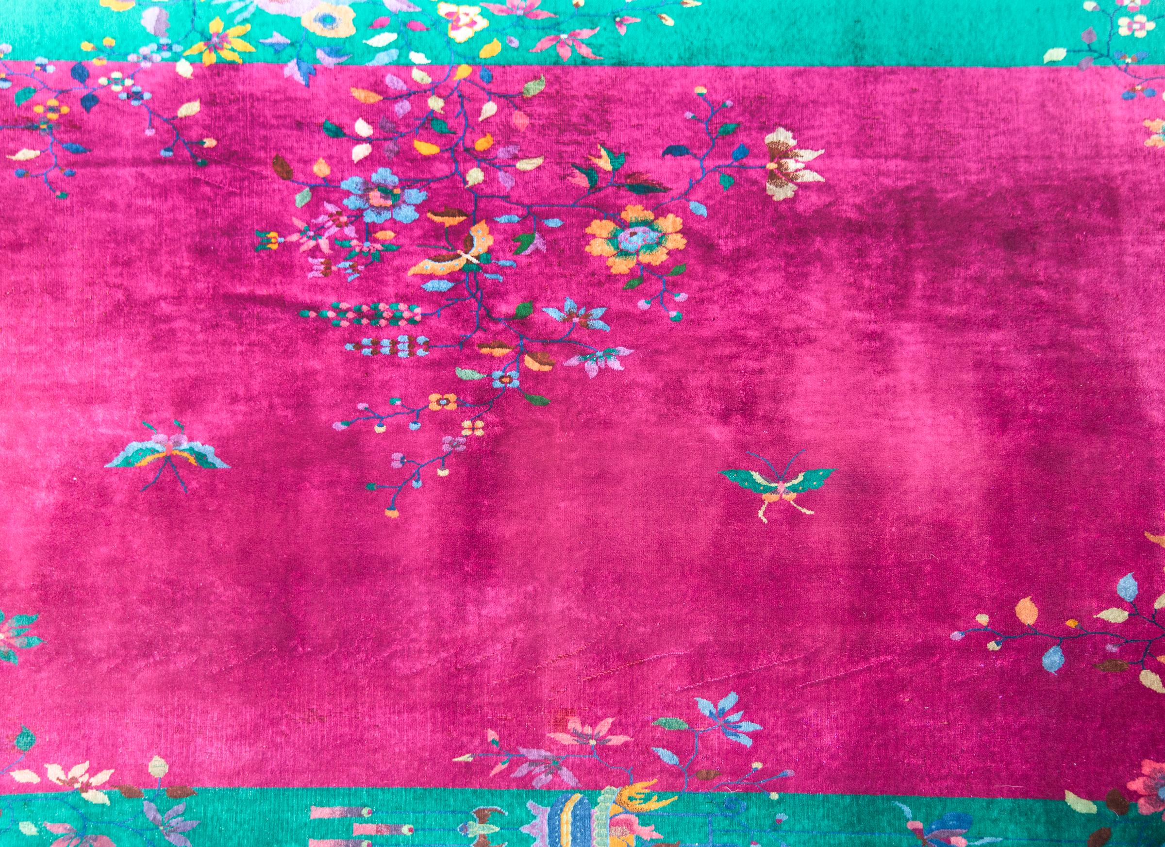 Début du 20ème siècle Tapis Art Déco chinois du début du 20ème siècle en vente