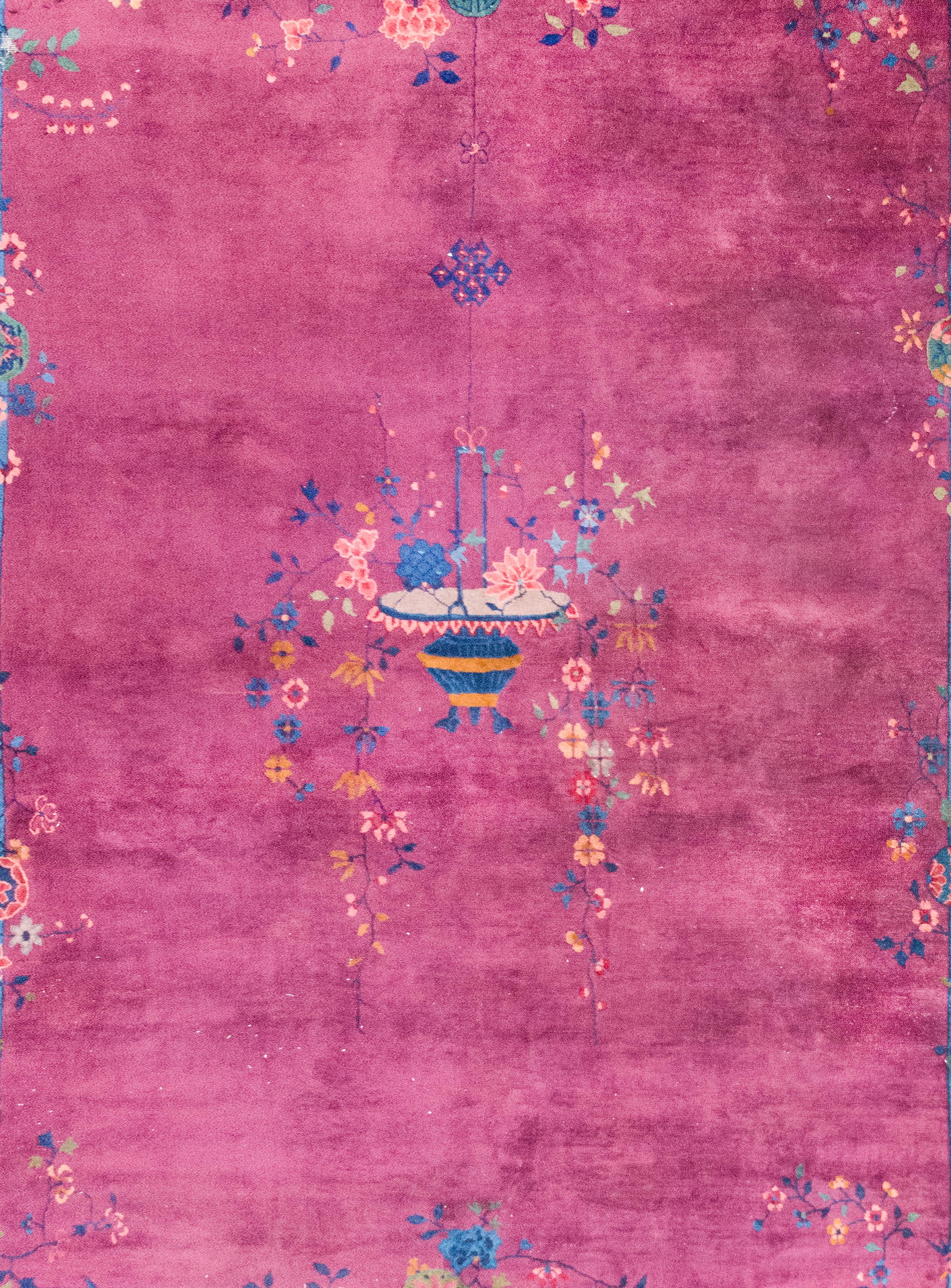Début du 20ème siècle Tapis Art Déco chinois du début du 20ème siècle en vente