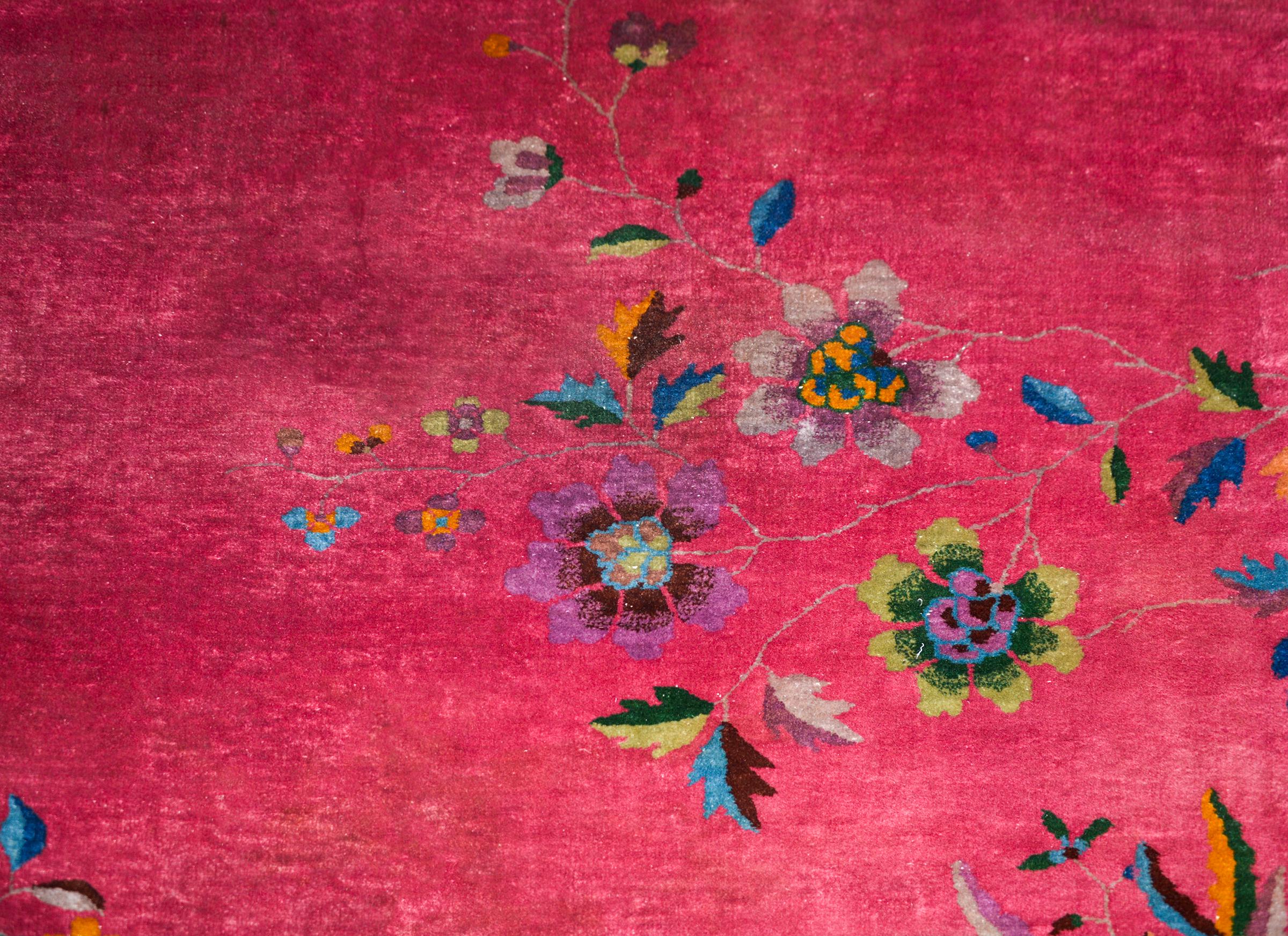 Chinesischer Art-déco-Teppich des frühen 20. Jahrhunderts im Angebot 1