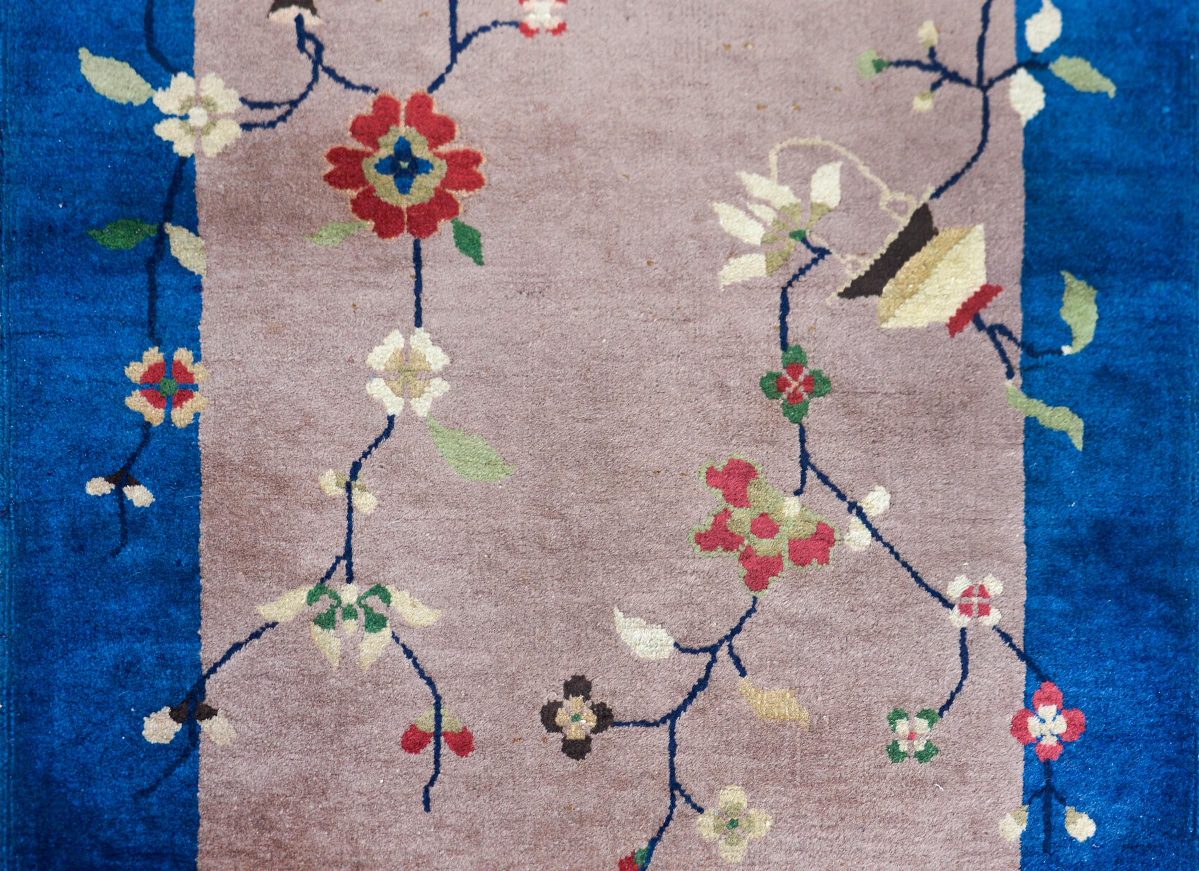 Laine Tapis Art Déco chinois du début du 20ème siècle en vente